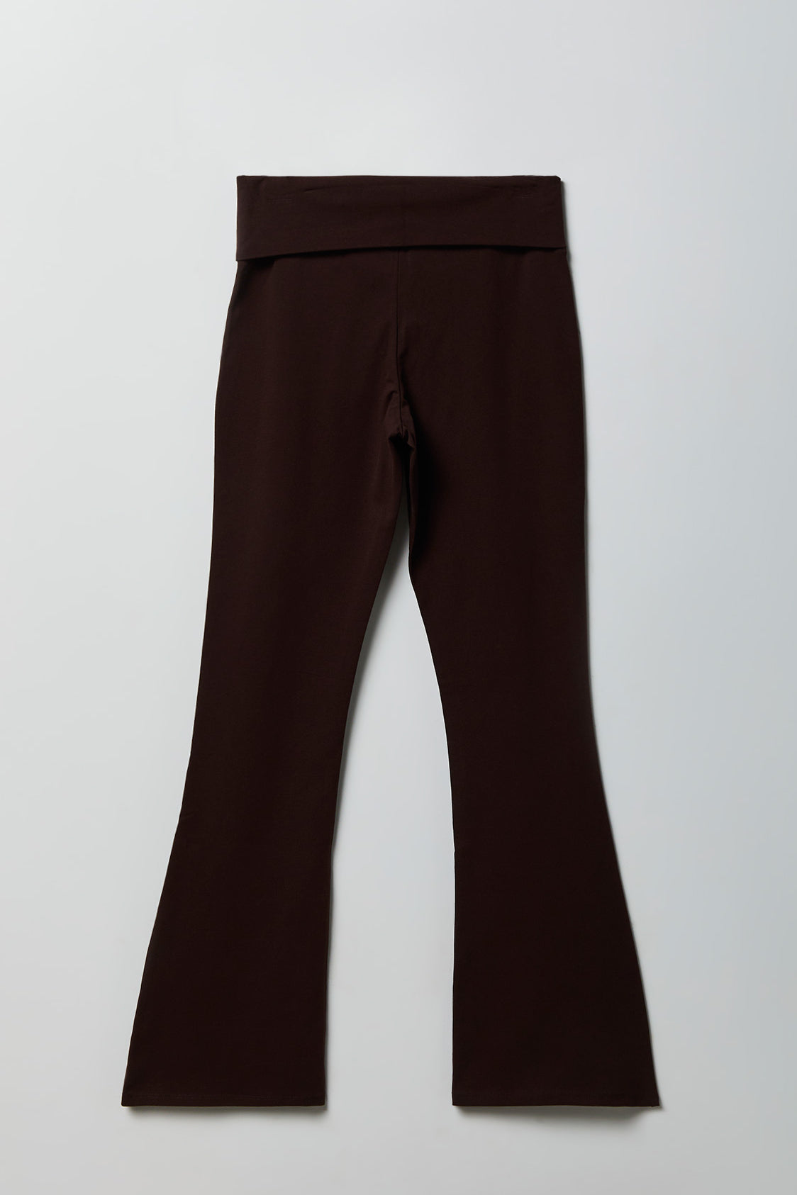 Alt View 2. Foldover Waist Flare Pant - Brown