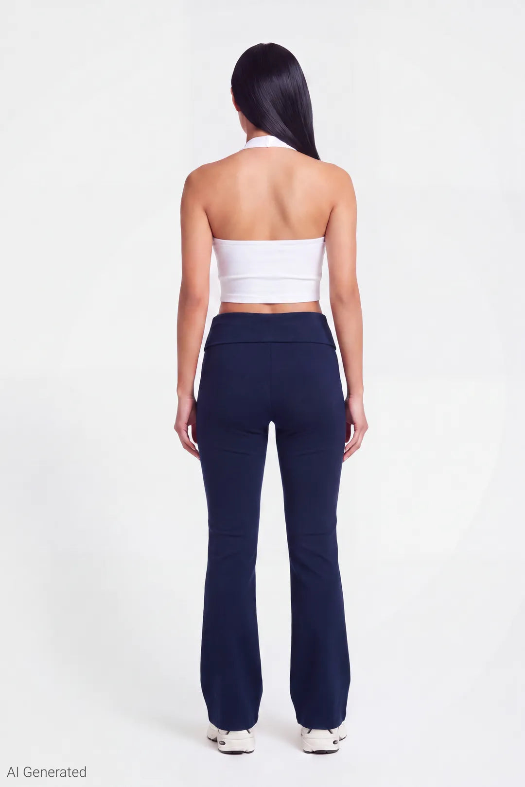 Alt View 17. Foldover Waist Flare Pant - Brown
