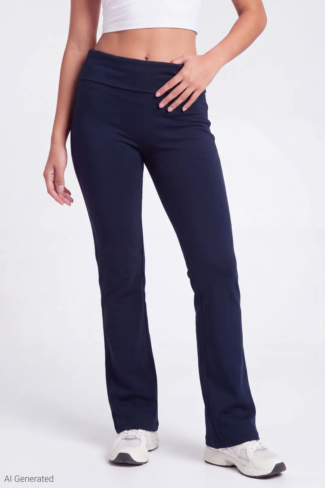 Alt View 18. Foldover Waist Flare Pant - Brown