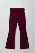 Foldover Waist Flare Pant