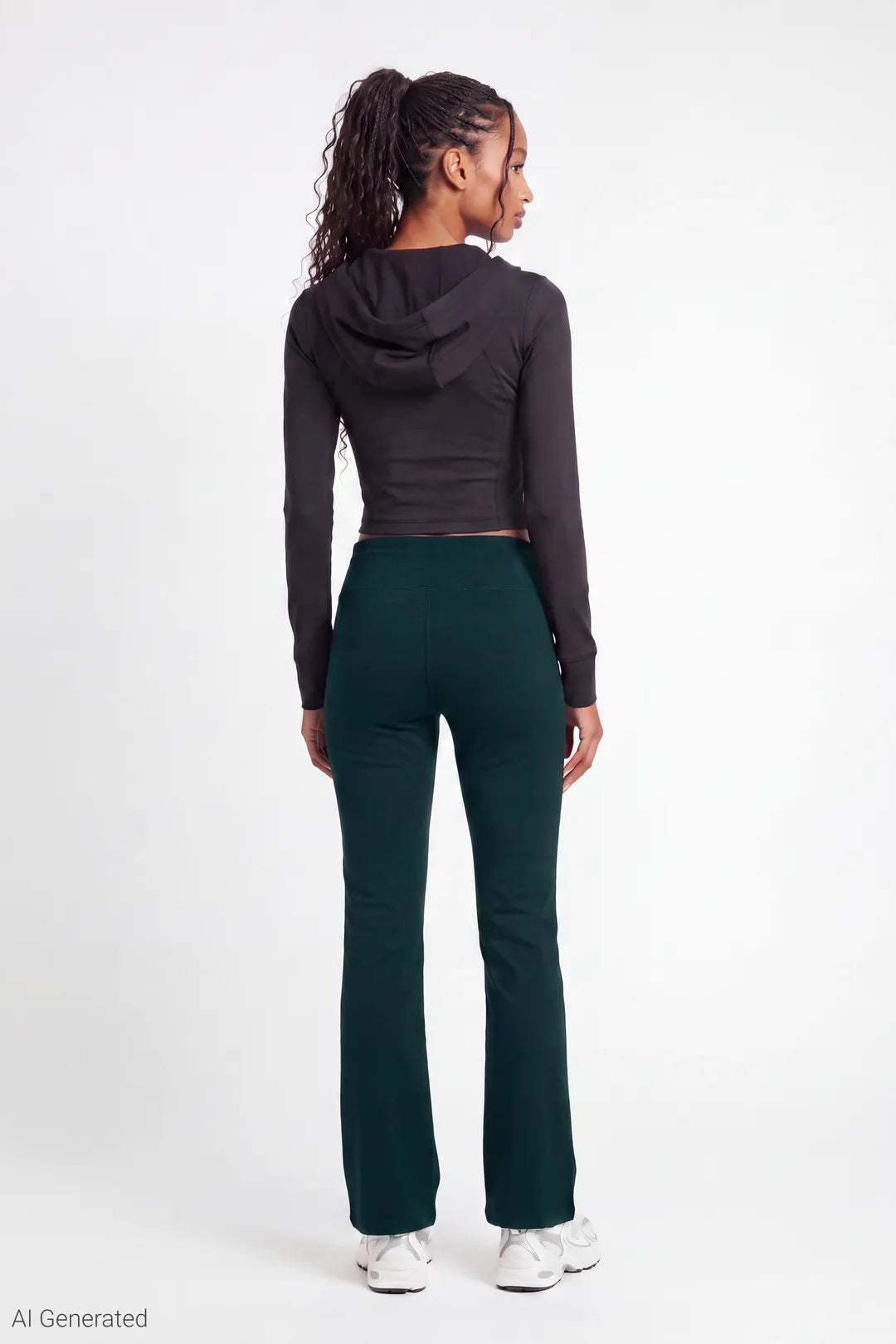 Alt View 2. Flare Pant - Green