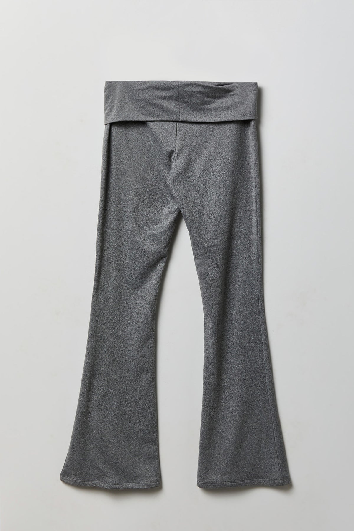 Alt View 2. Foldover Waist Flare Legging - Charcoal