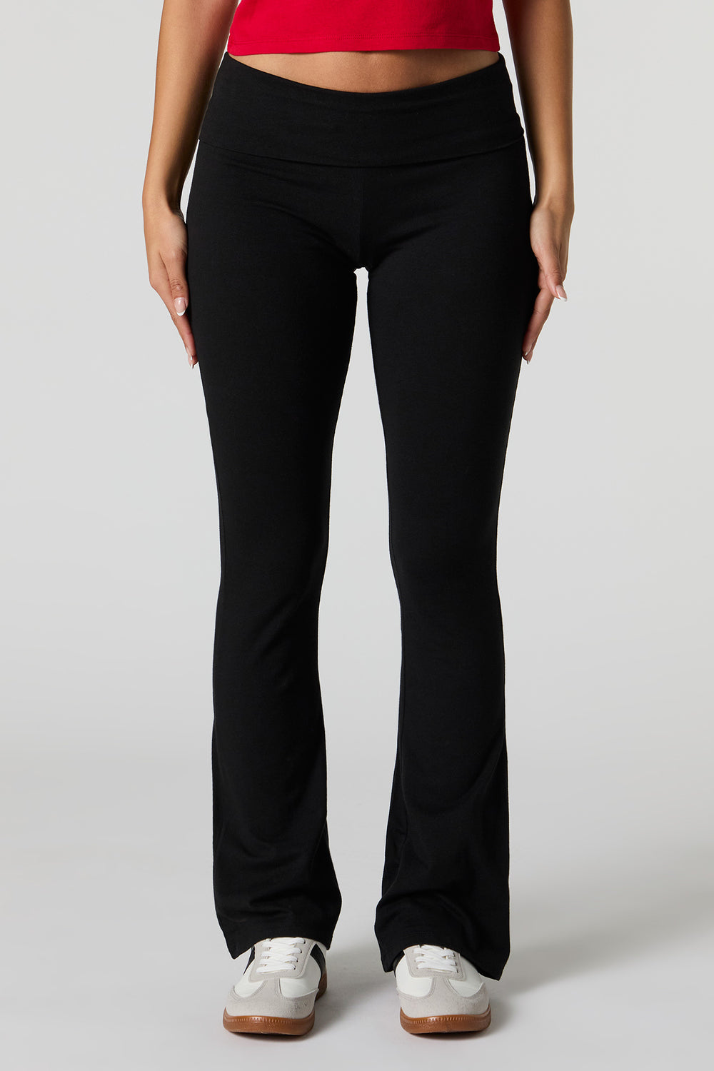 Foldover Waist Flare Pant Foldover Waist Flare Pant 5