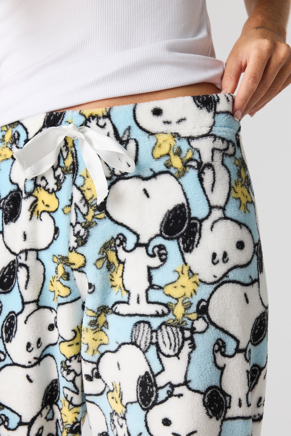 Alt View 4. Peanuts Snoopy Plush Pajama Pant - Blue