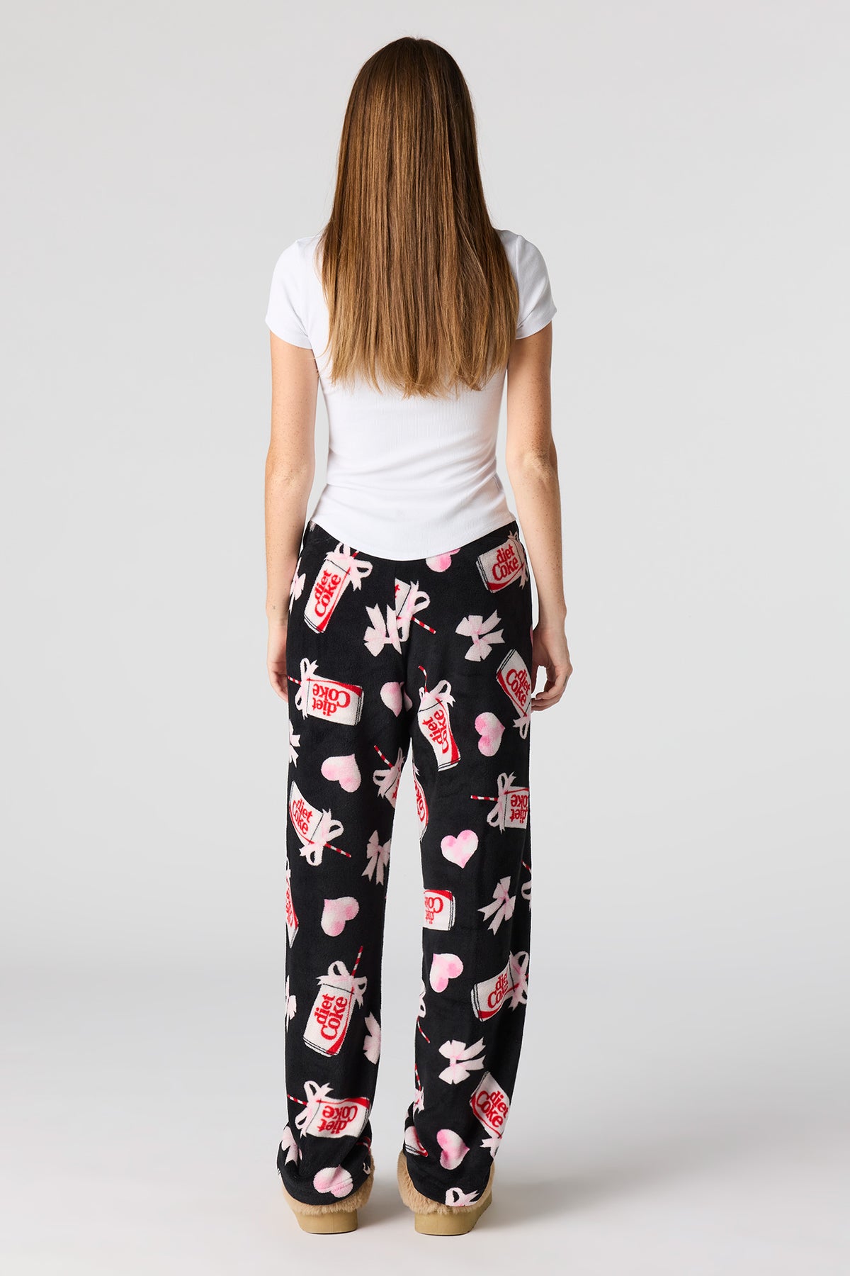 Alt View 3. Diet Coke Plush Pajama Pant - Black