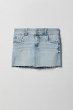 Stretch Denim Micro Mini Skort