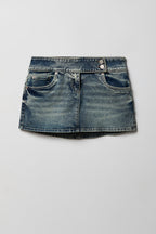 Denim Mini Skort
