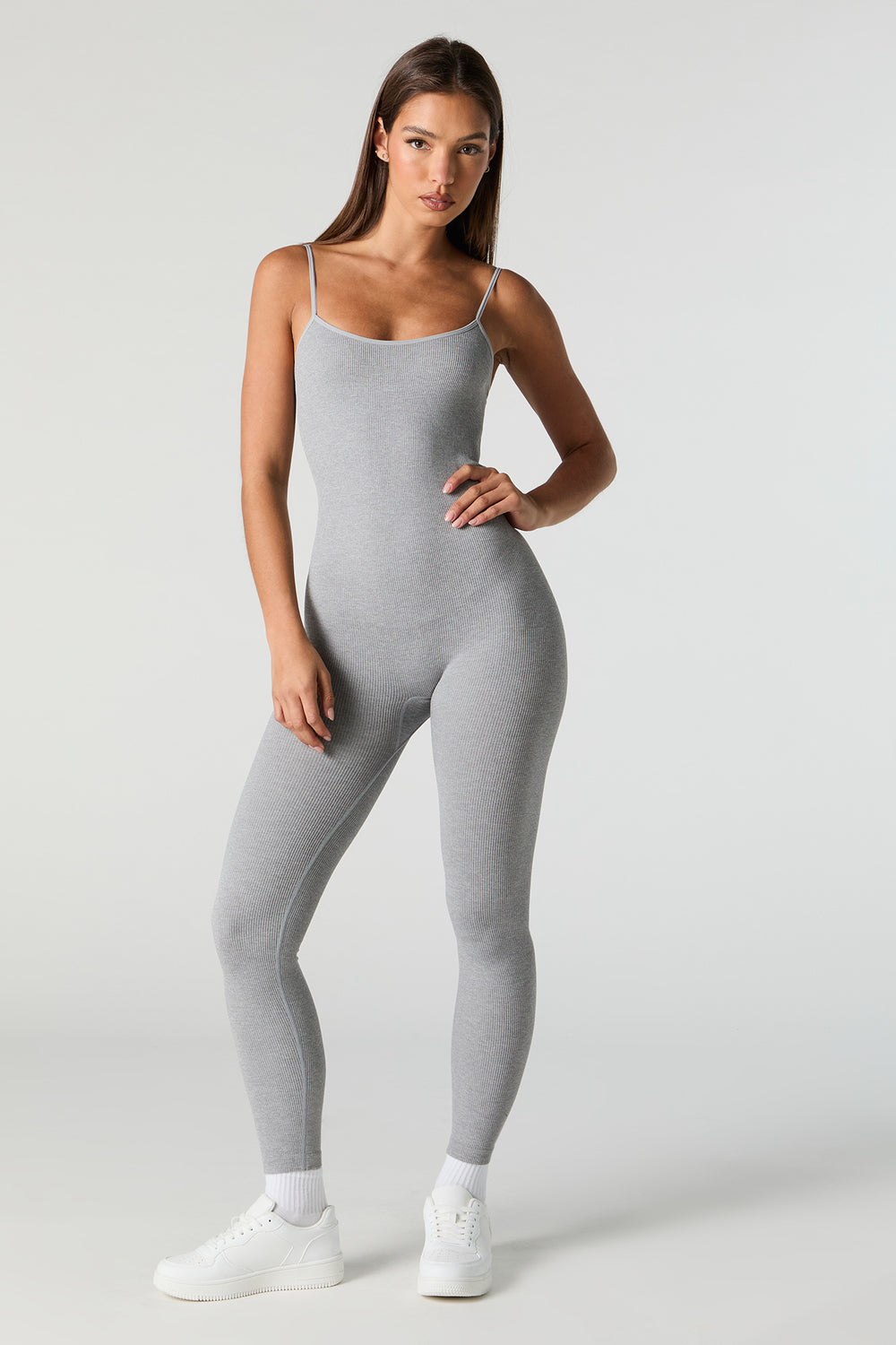 Active Seamless Ribbed Scoop Neck Jumpsuit Active Seamless Ribbed Scoop Neck Jumpsuit 4