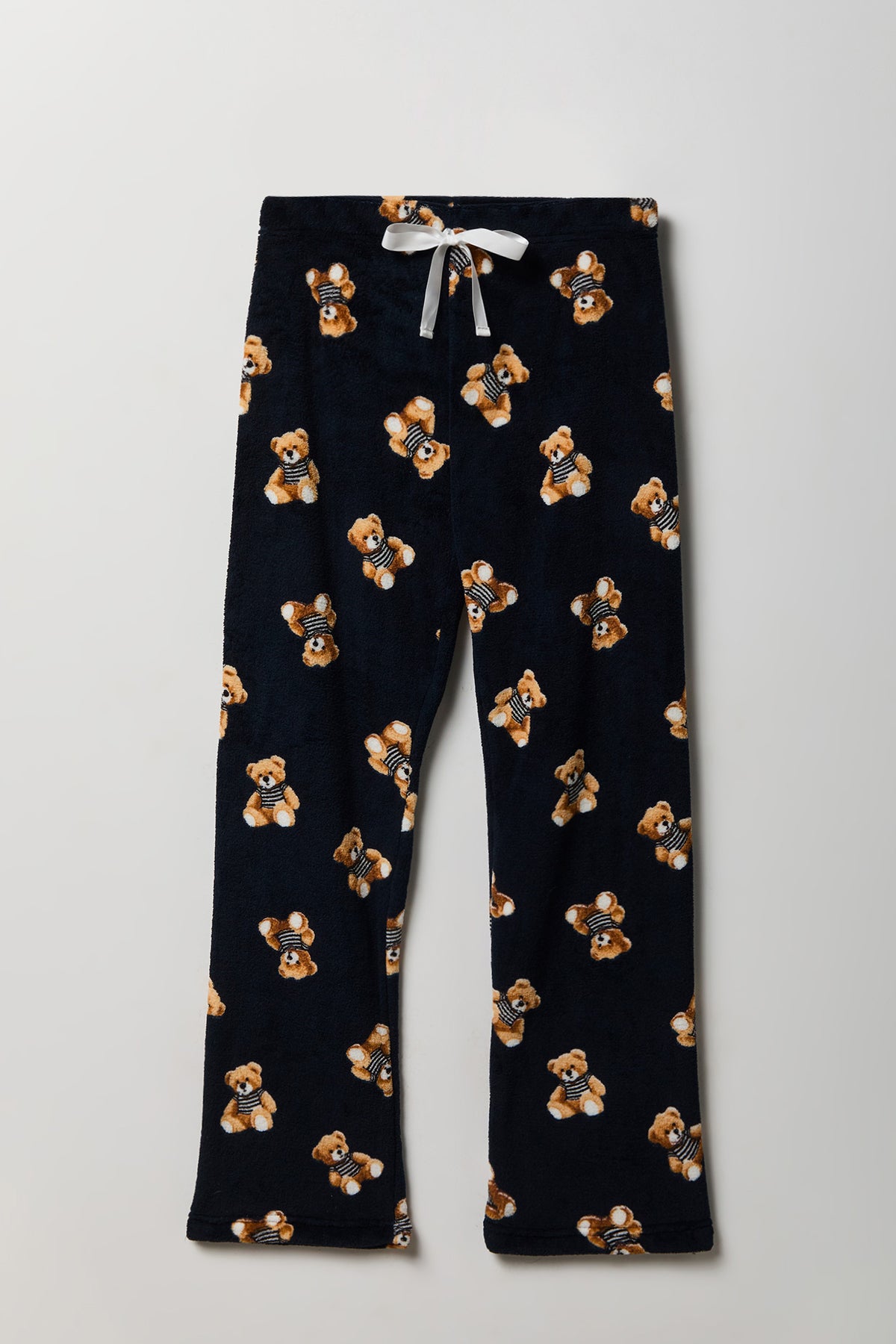 Plush Printed Pajama Pant - Navy