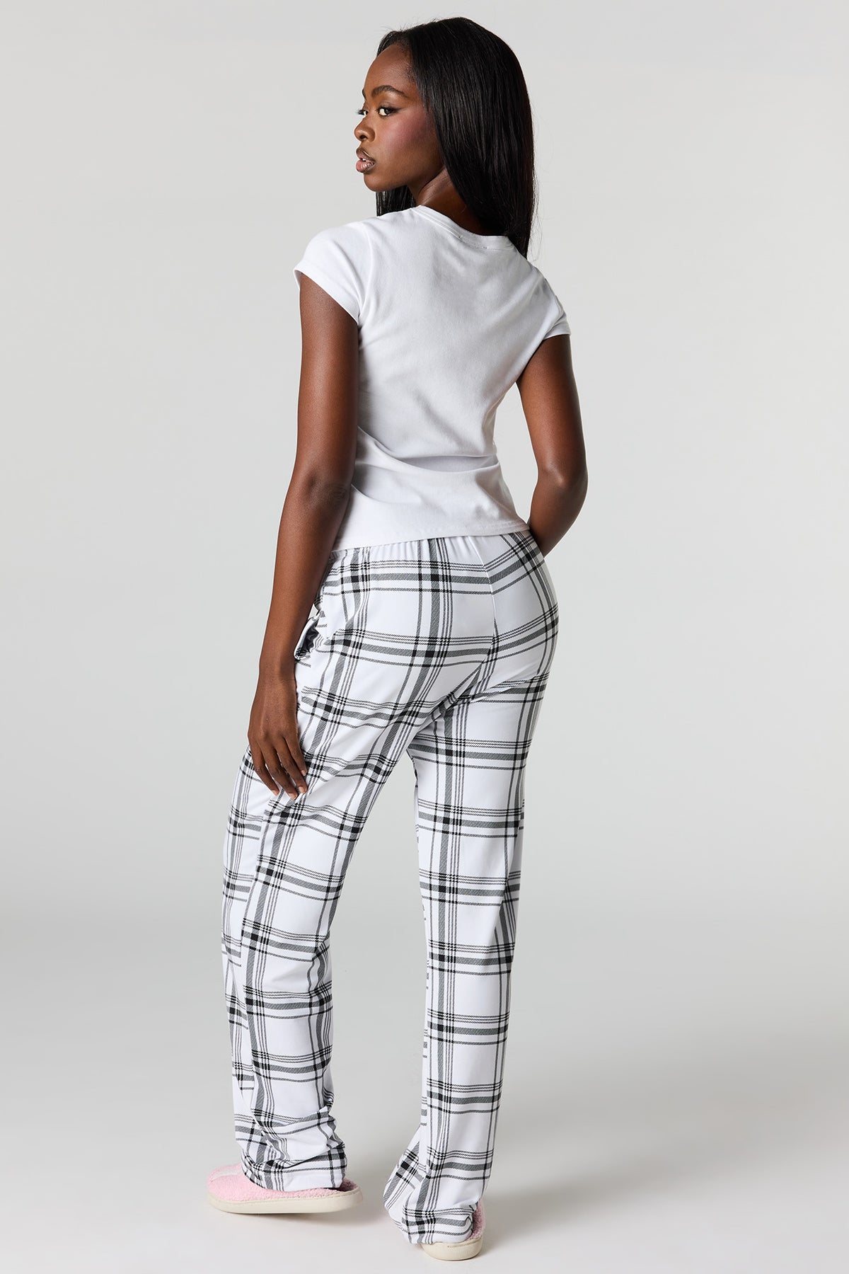 Alt View 3. Pajama Pant - White