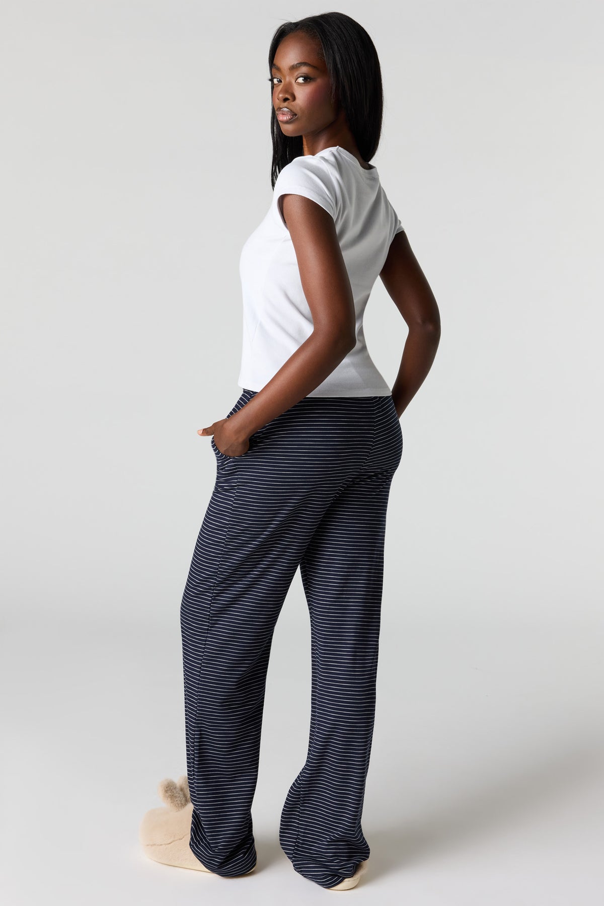 Alt View 3. Pajama Pant - Navy