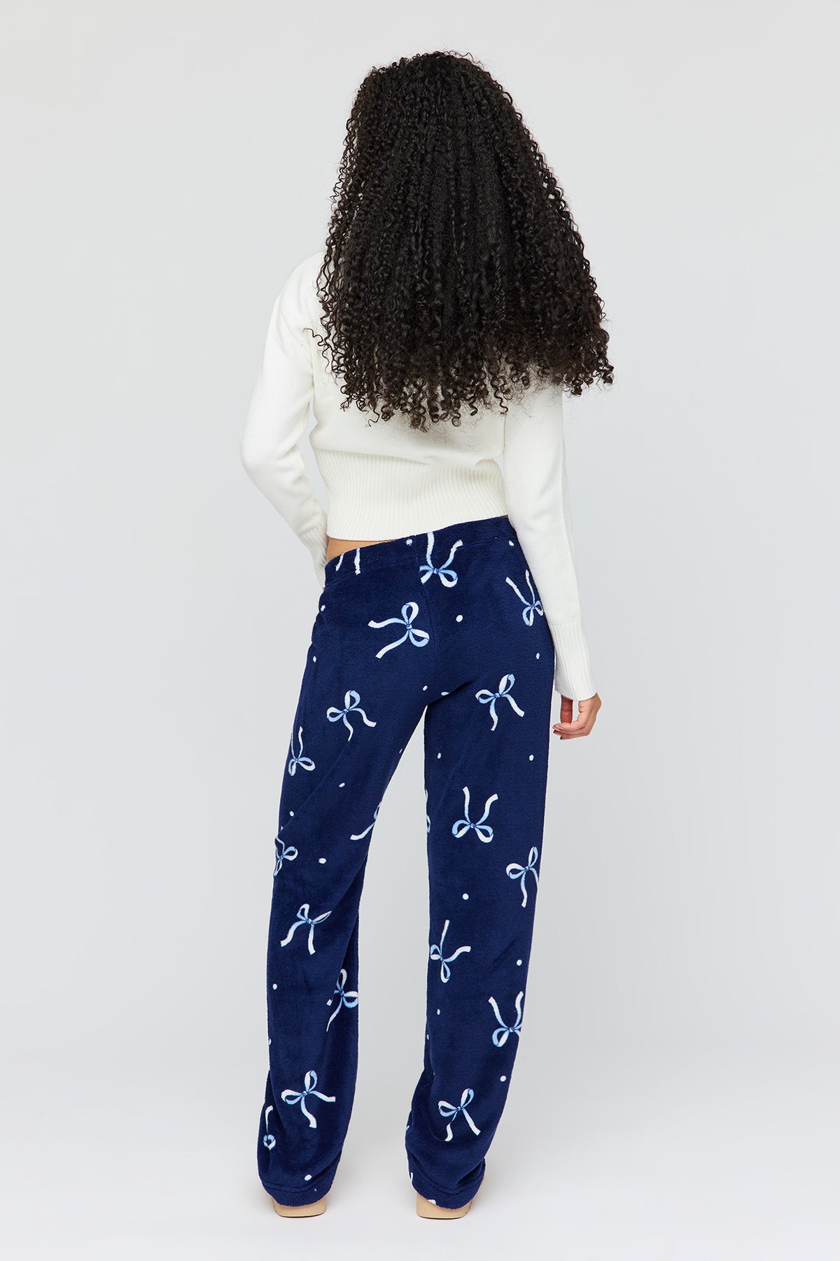 Alt View 3. Winter Plush Pajama Pant - Navy
