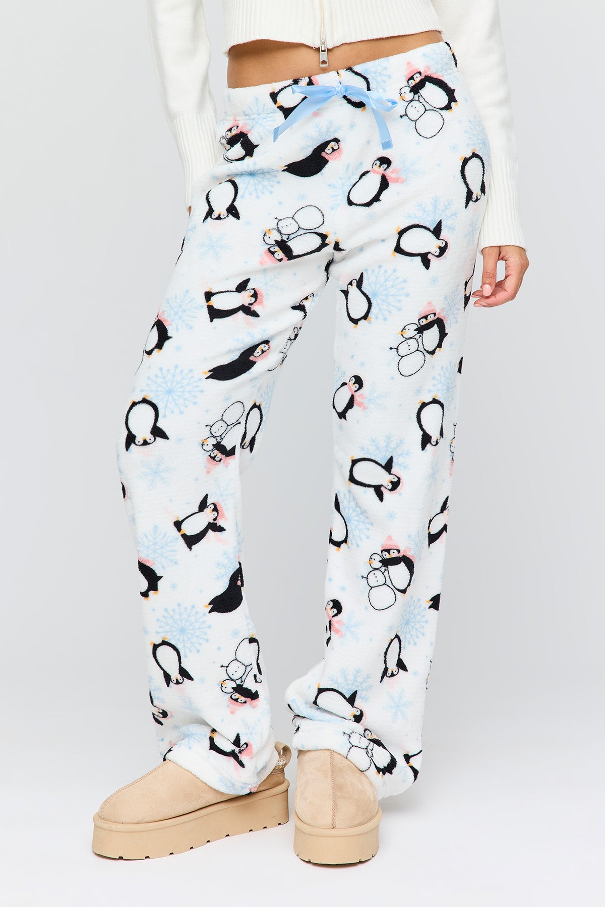 Alt View 17. Winter Plush Pajama Pant - Light Grey