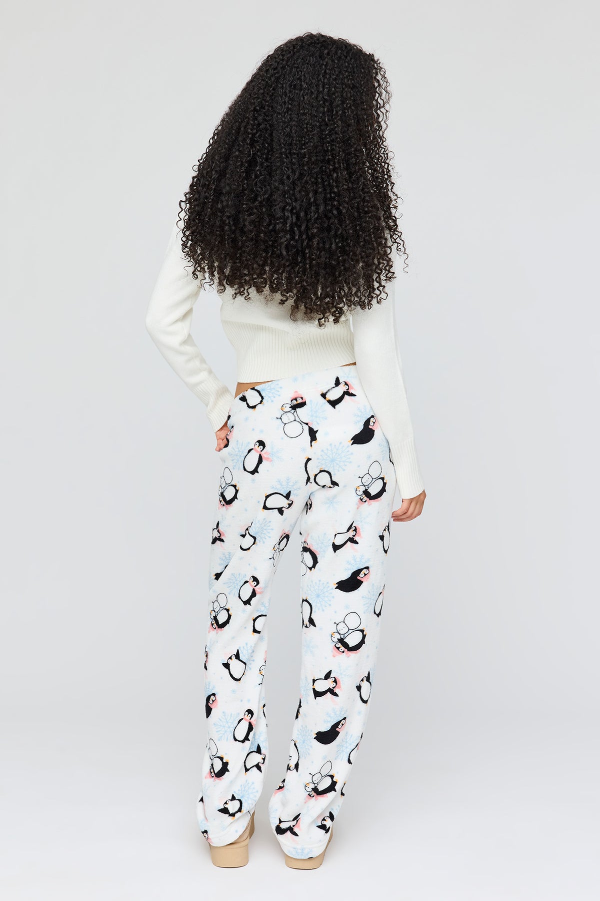 Alt View 18. Winter Plush Pajama Pant - Light Grey