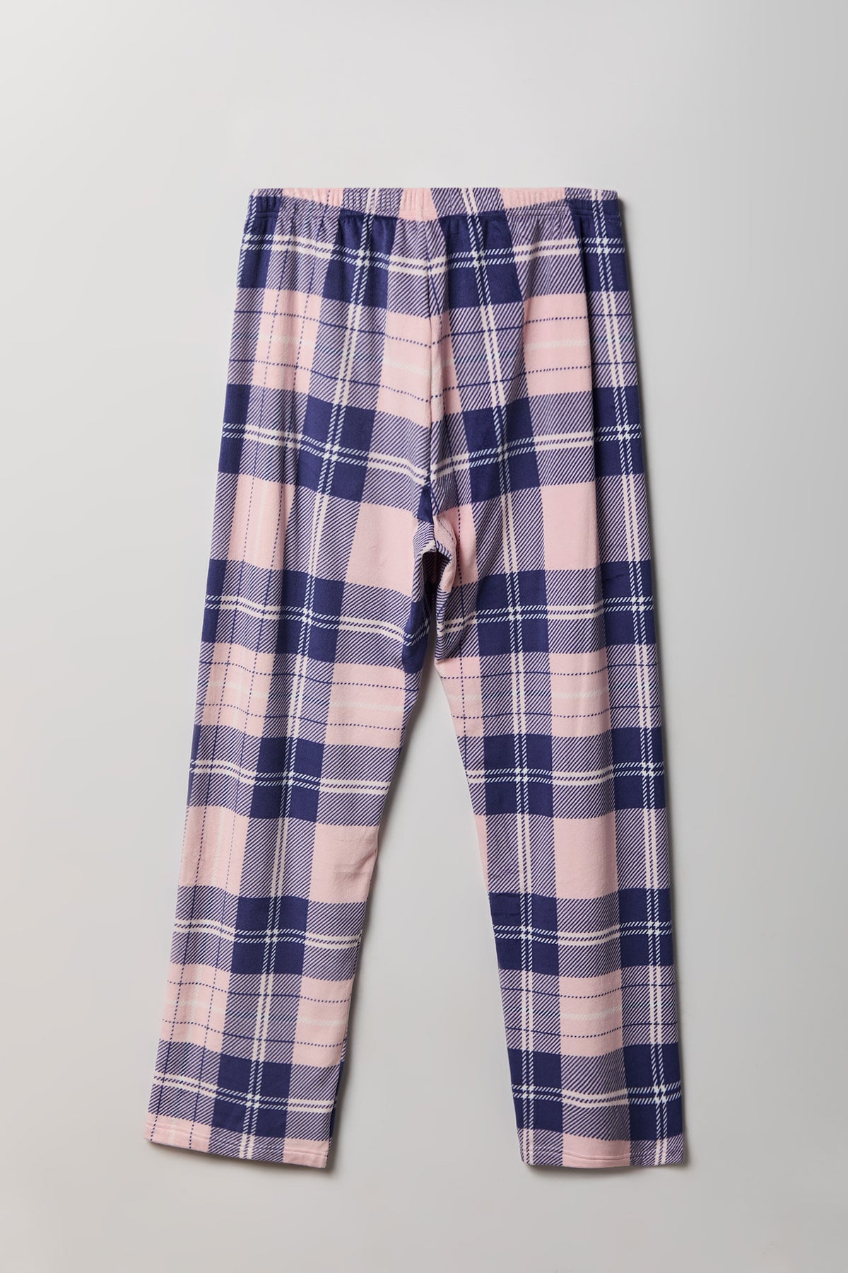 Alt View 2. Patterned Plush Pajama Pant - Red