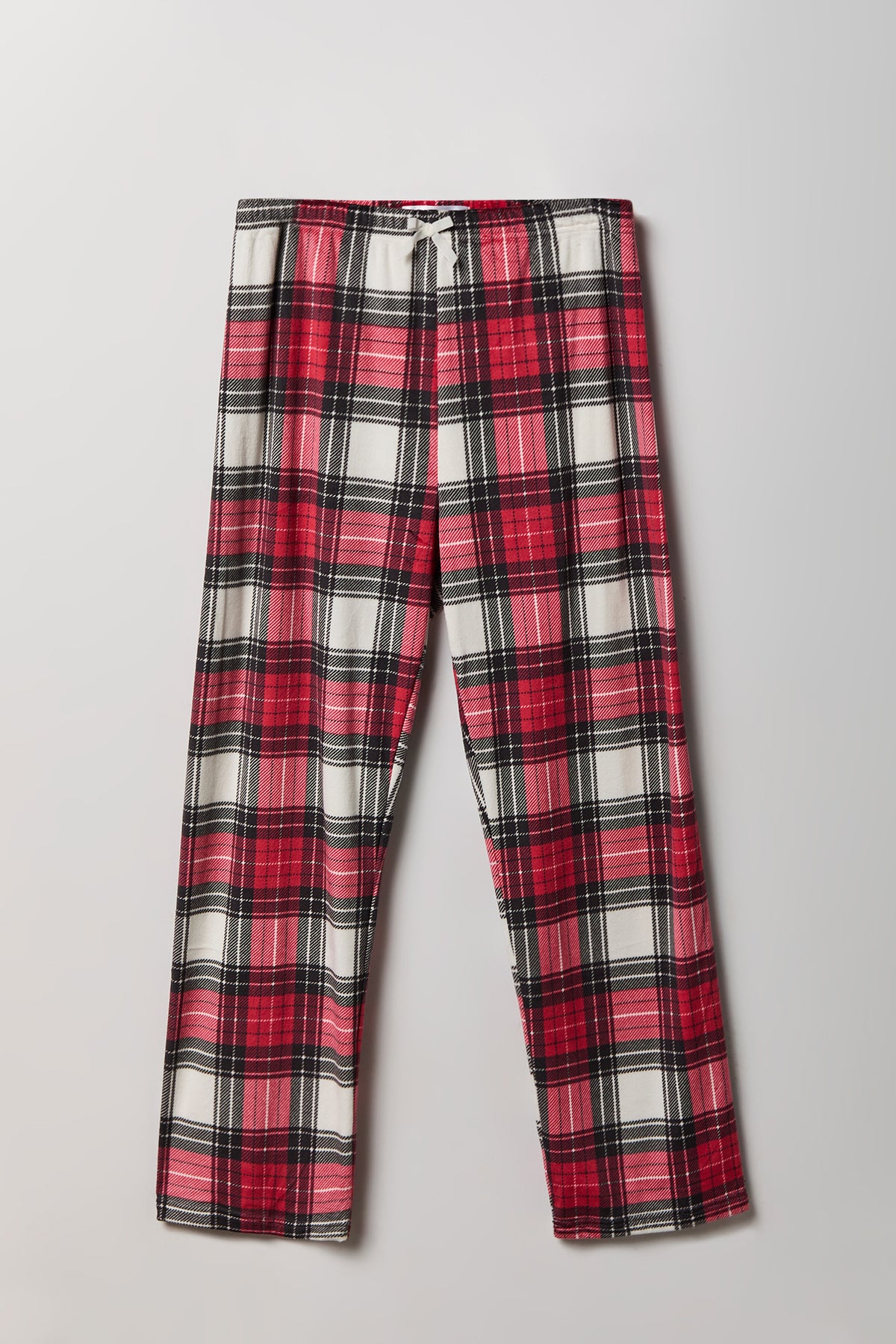 Patterned Plush Pajama Pant - Pink