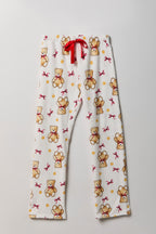 Patterned Plush Pajama Pant
