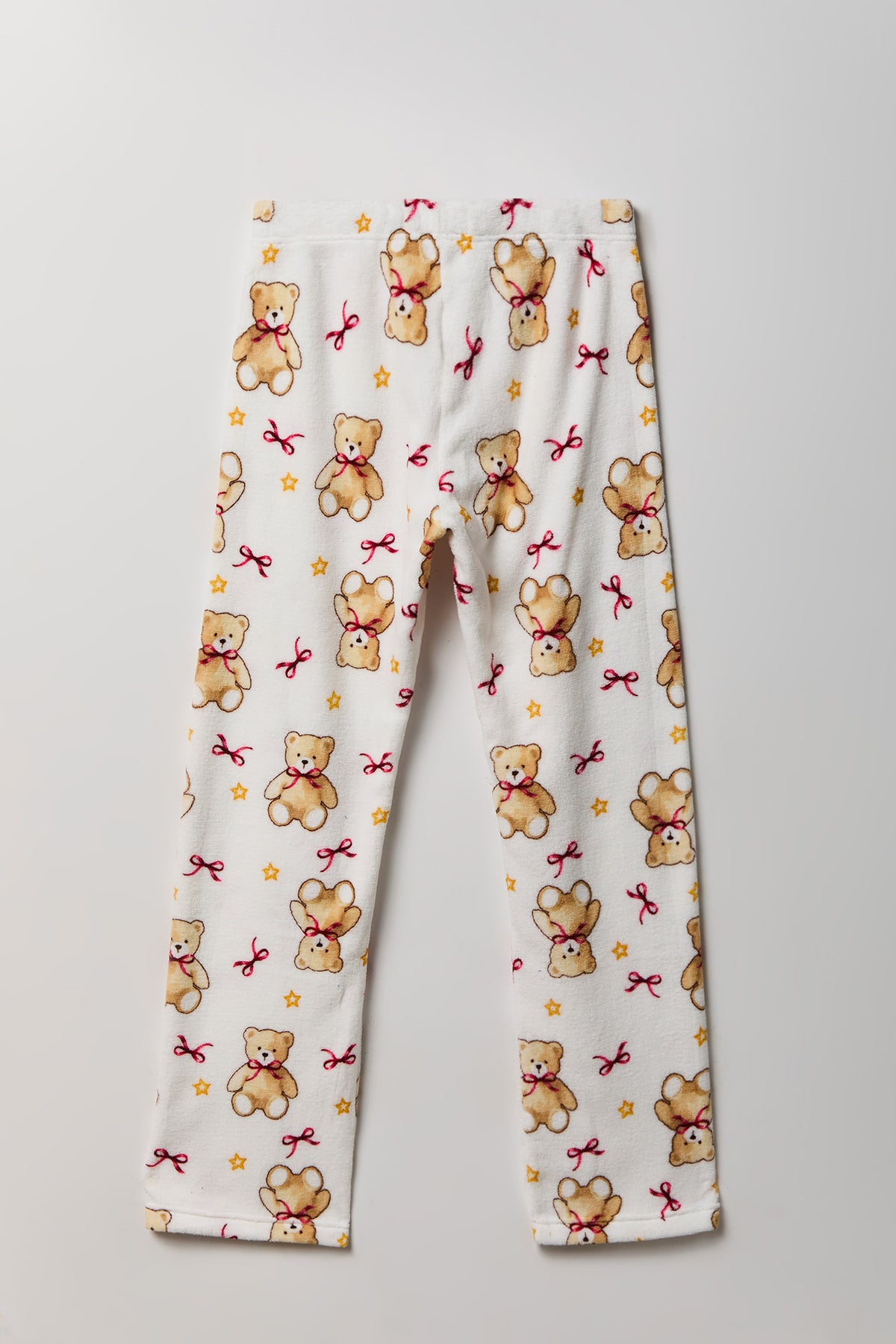 Alt View 2. Patterned Plush Pajama Pant - Ivory