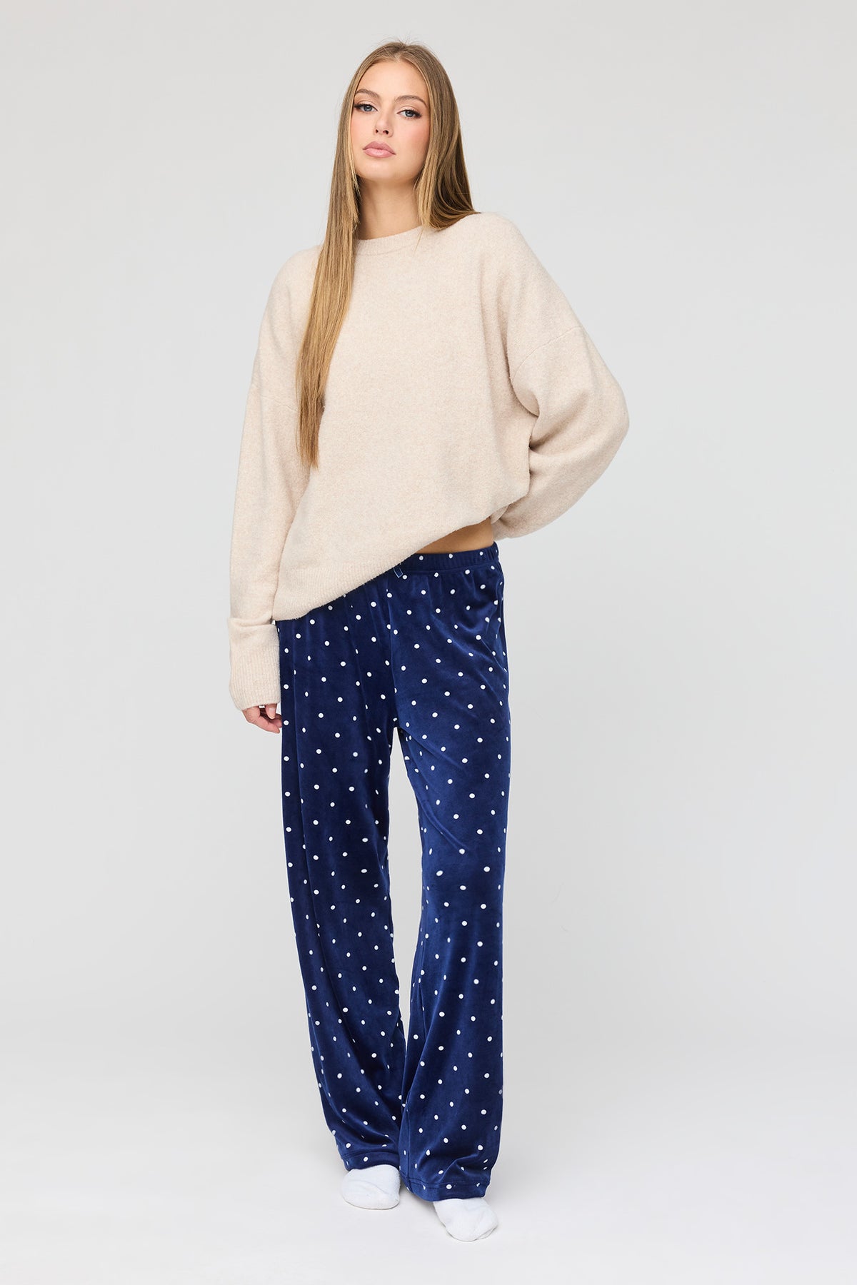 Plush Pajama Pant - Black