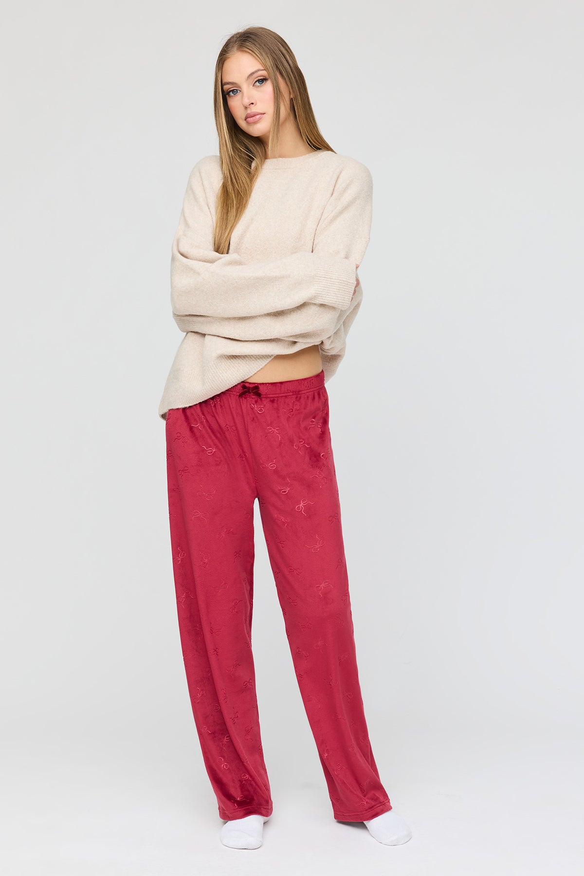 Plush Pajama Pant - Pink