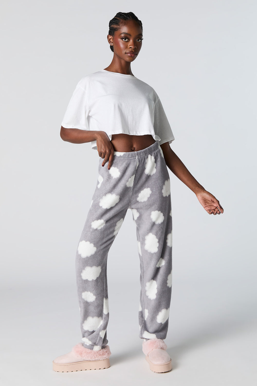 Printed Plush Pajama Pant Printed Plush Pajama Pant 7