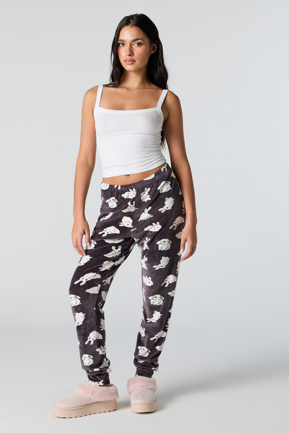 Printed Velour Pajama Jogger Printed Velour Pajama Jogger 4