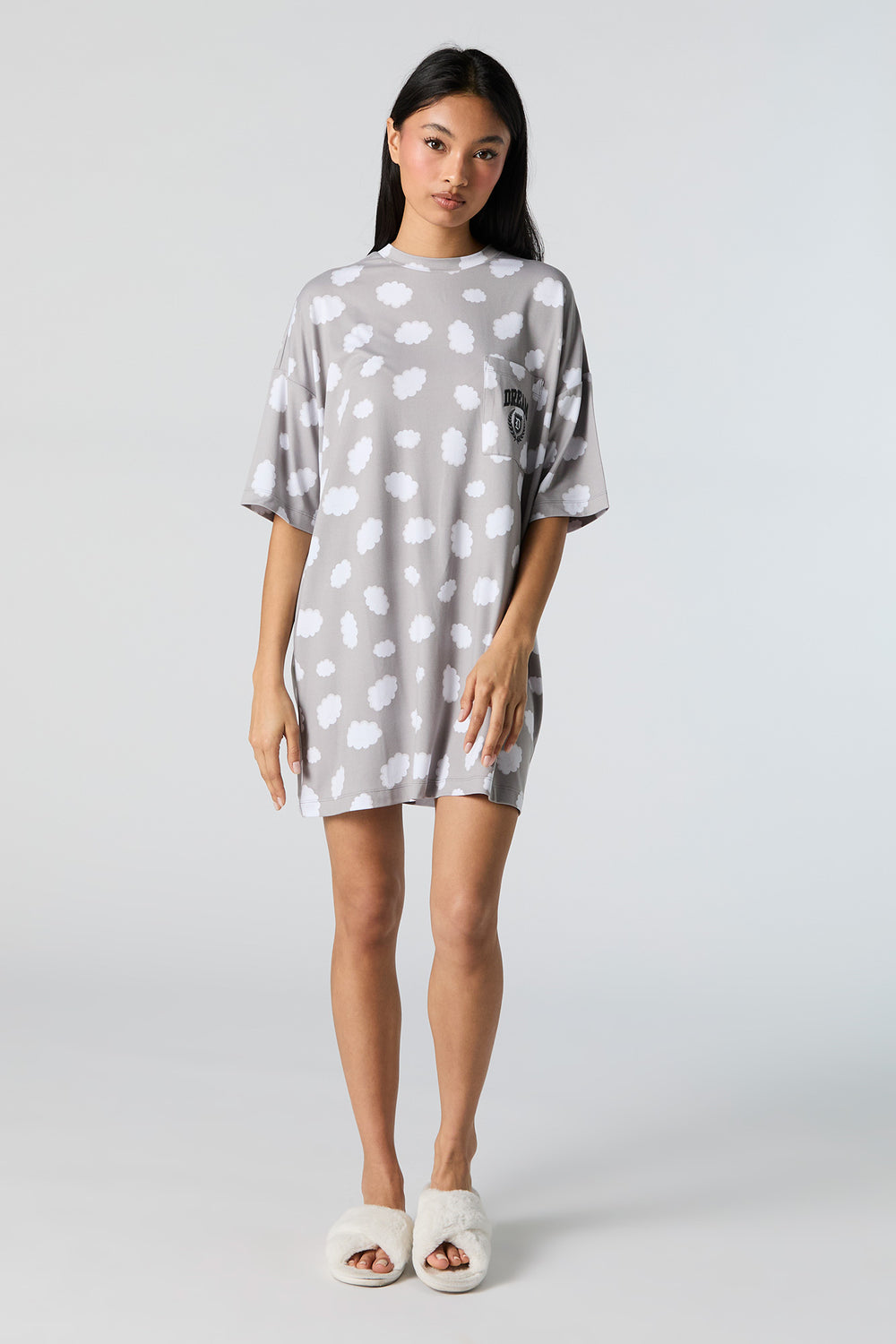 Printed Pajama Dress Printed Pajama Dress 9