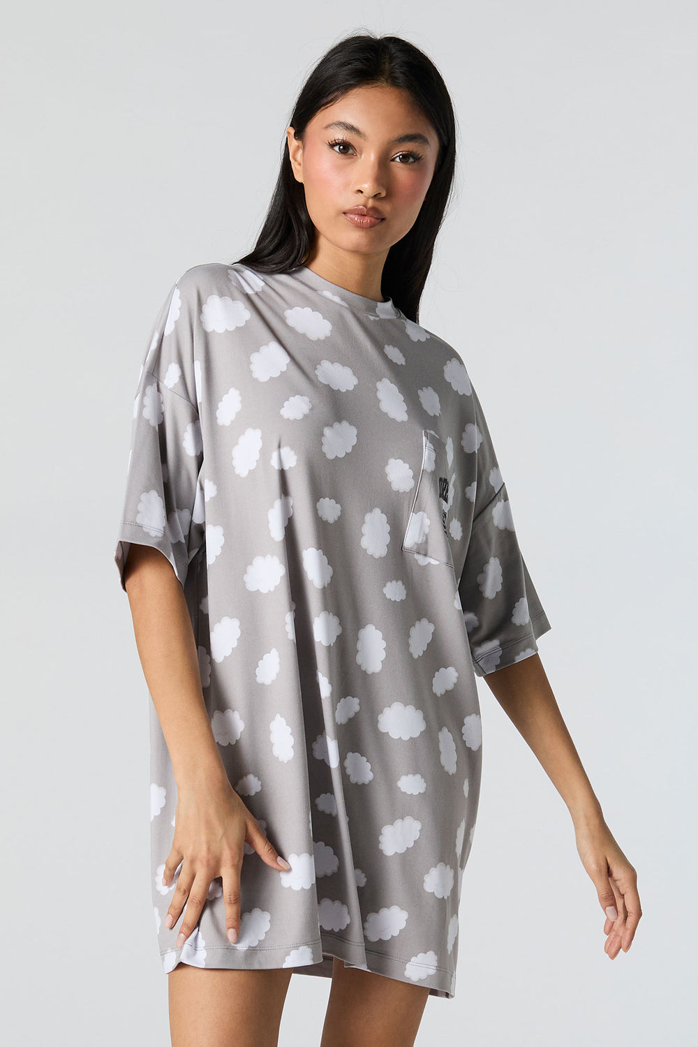 Printed Pajama Dress Printed Pajama Dress 7