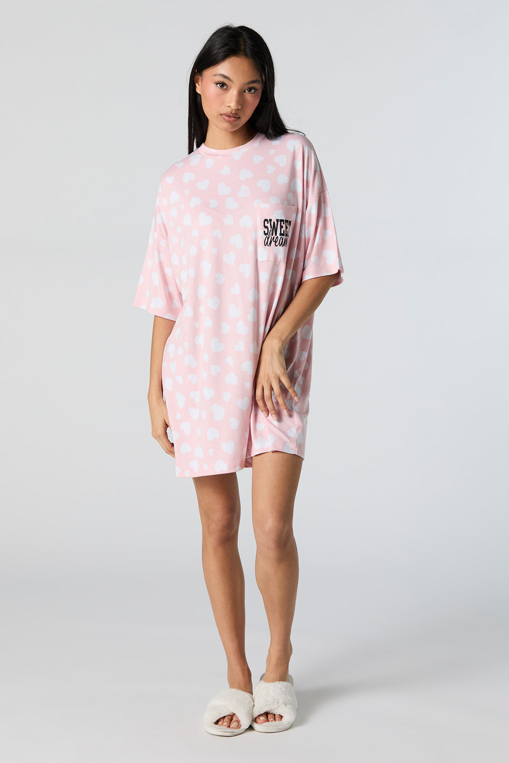 Printed Pajama Dress Printed Pajama Dress 3