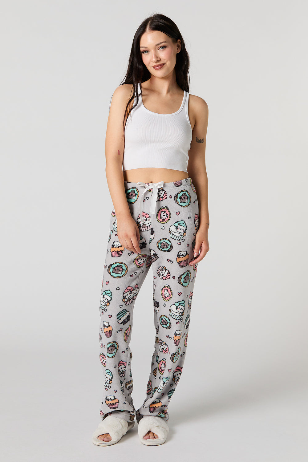 Printed Plush Pajama Pant Printed Plush Pajama Pant 7