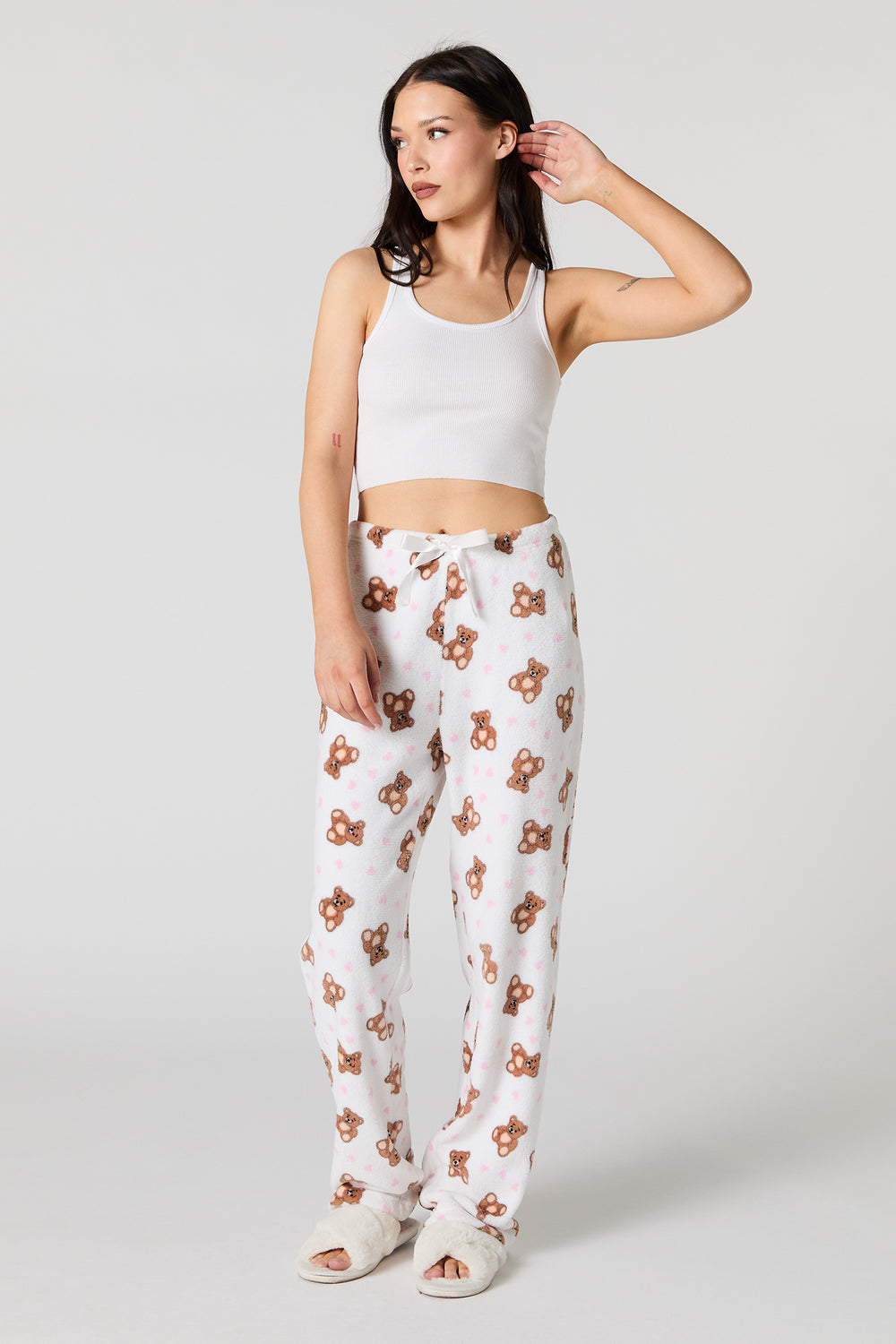 Printed Plush Pajama Pant Printed Plush Pajama Pant 1