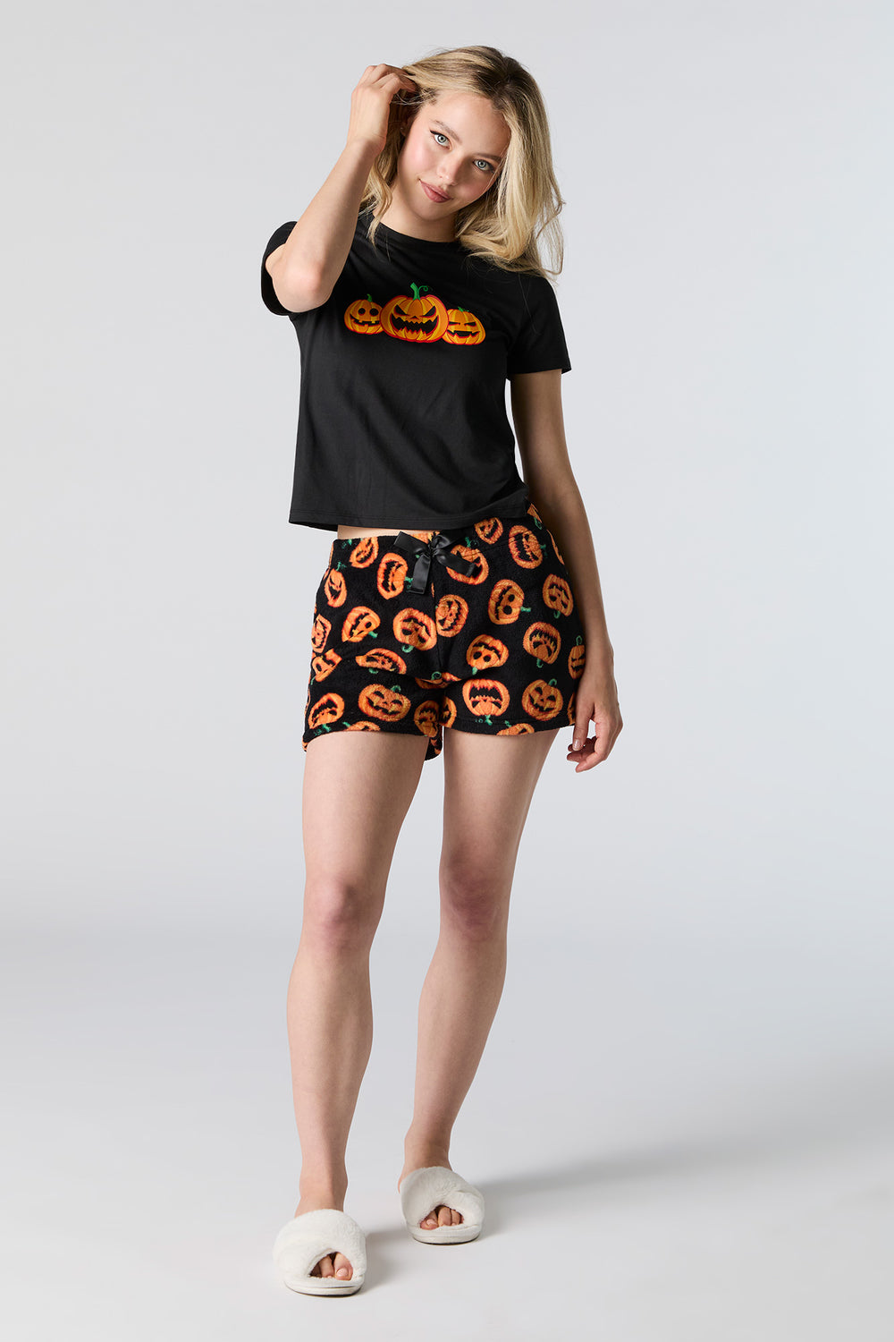 Halloween T-Shirt and Short  2 Piece Pajama Set Halloween T-Shirt and Short  2 Piece Pajama Set 3