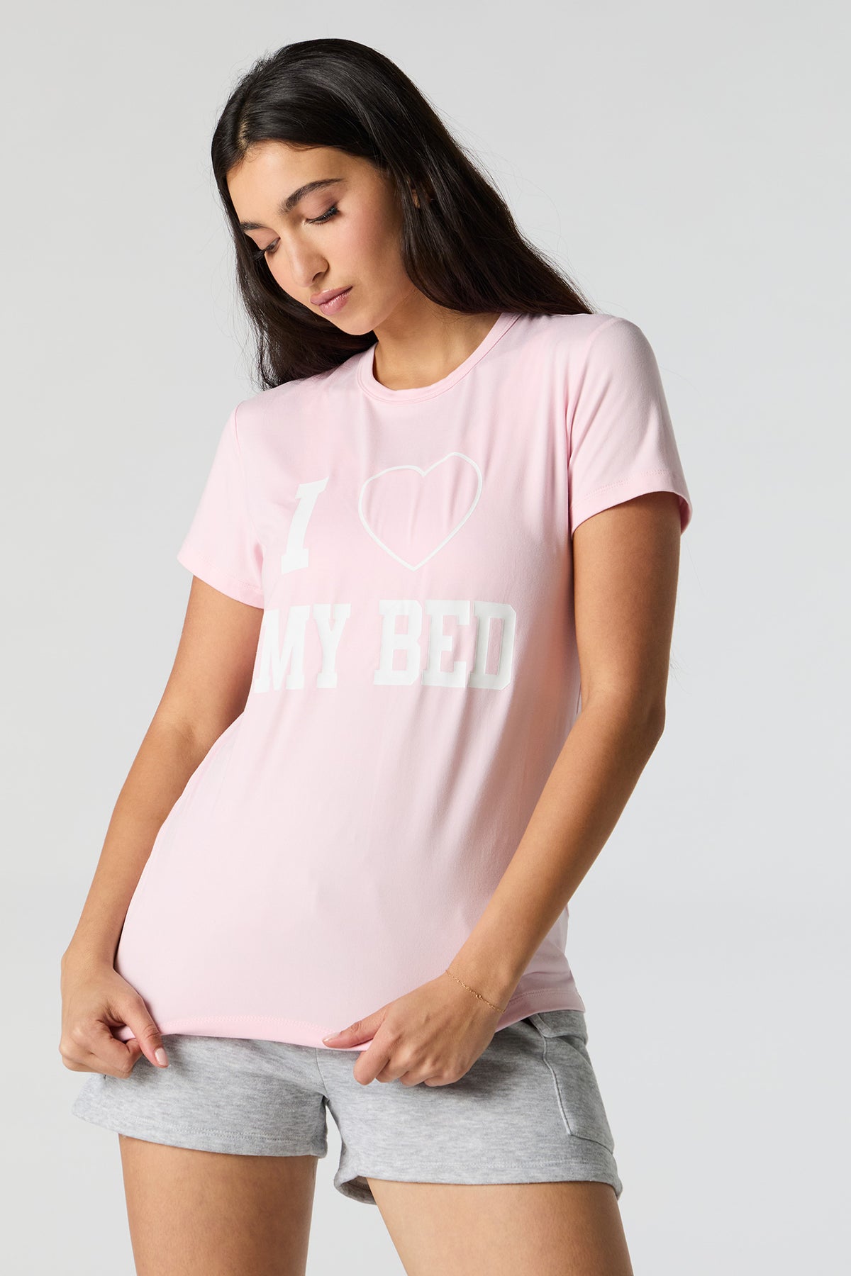 Love My Bed Graphic Pajama T-Shirt