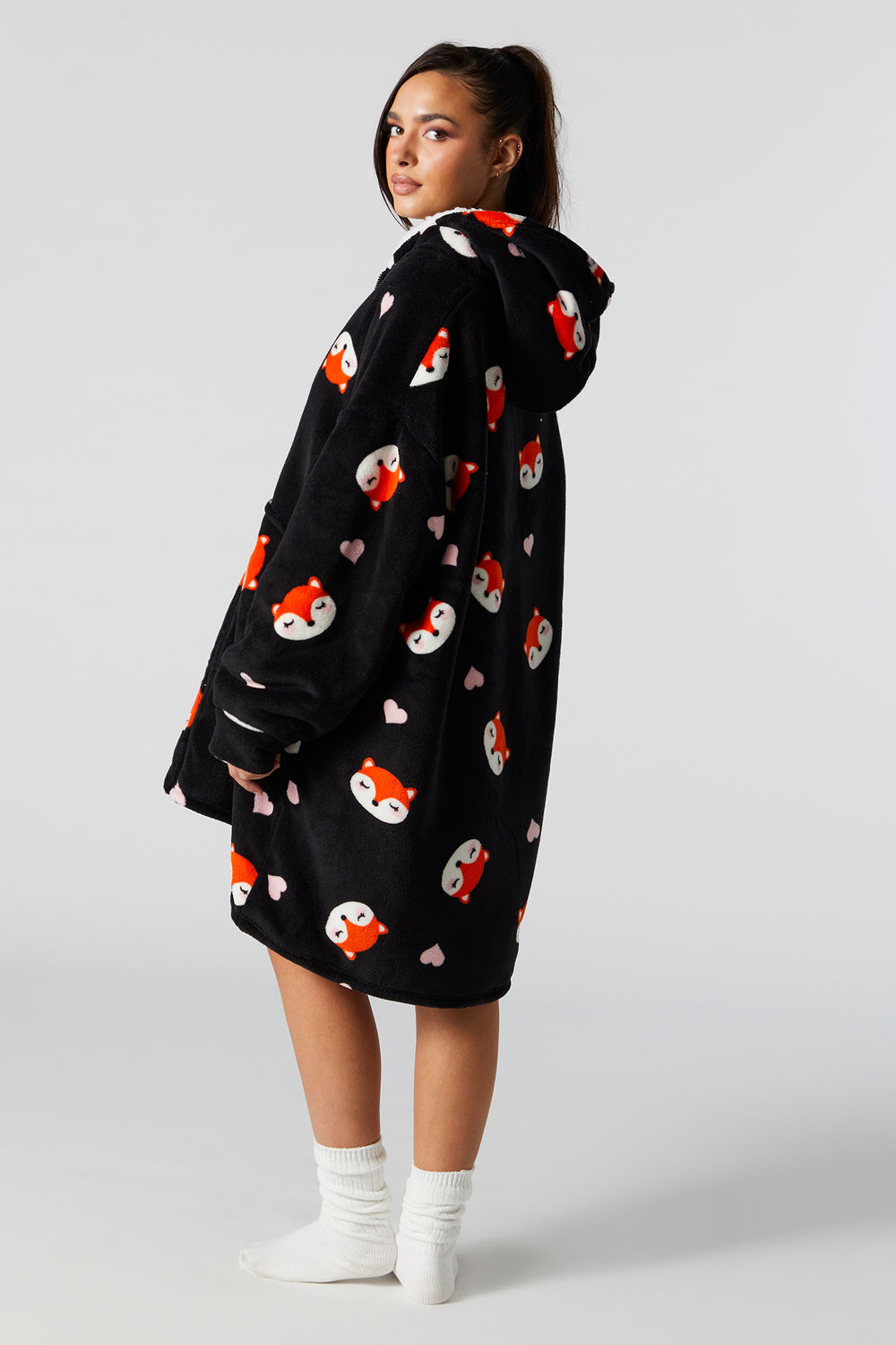 Black Print Zip-Up Humungo Black Print Zip-Up Humungo 2