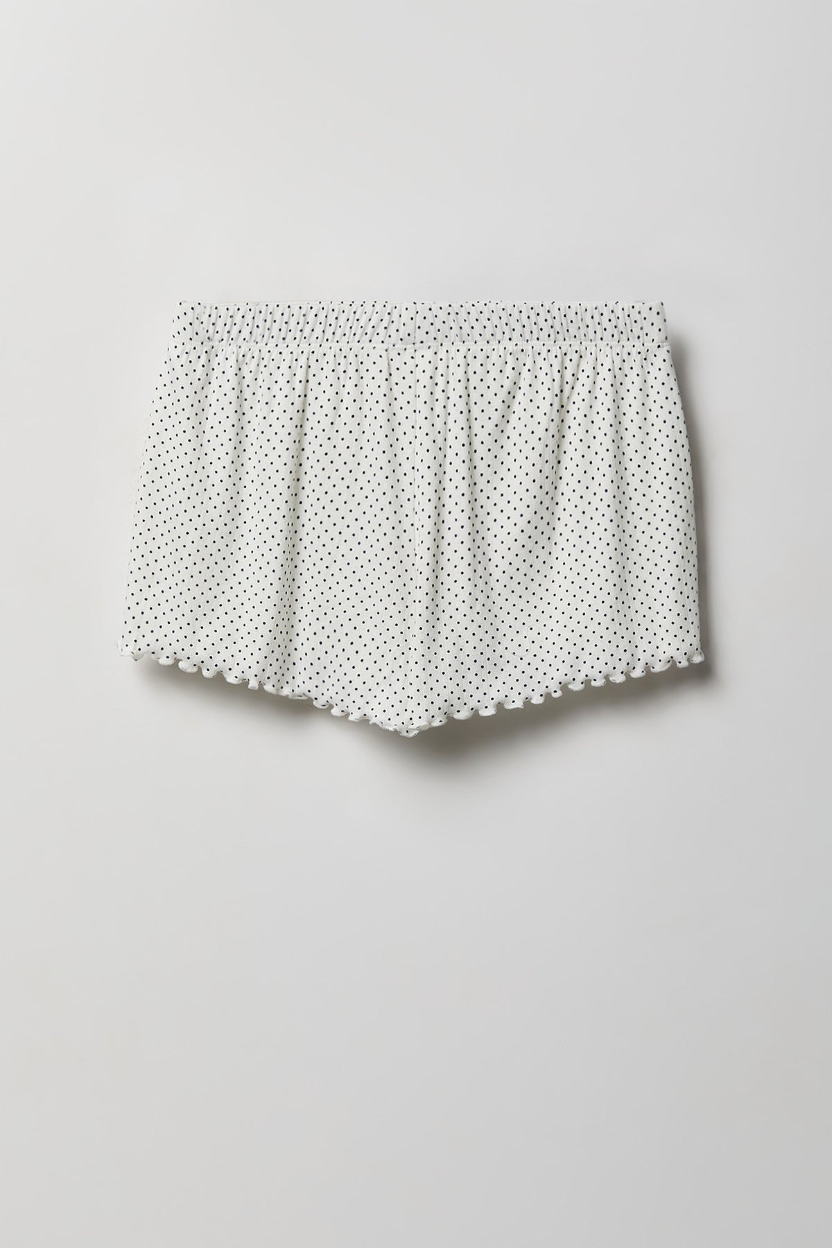 Alt View 9. Pointelle Button-Up Top & Short Pajama Set - White