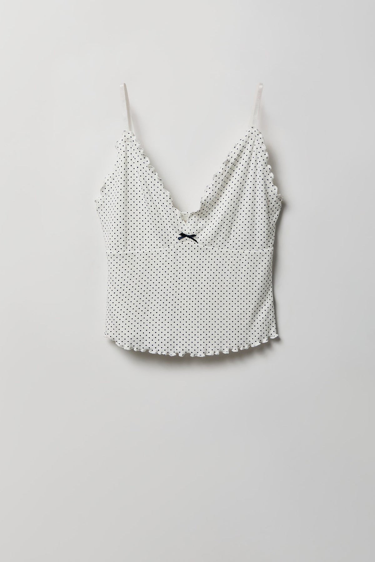 Alt View 5. Pointelle Tank & Short Pajama Set - White