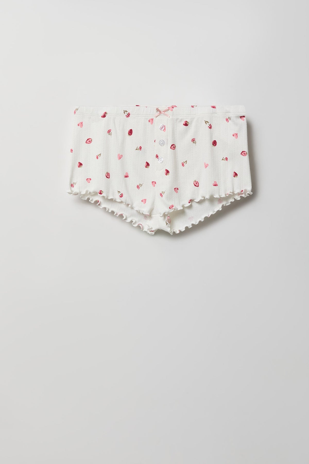 Alt View 8. Pointelle Tank & Short Pajama Set - Ivory