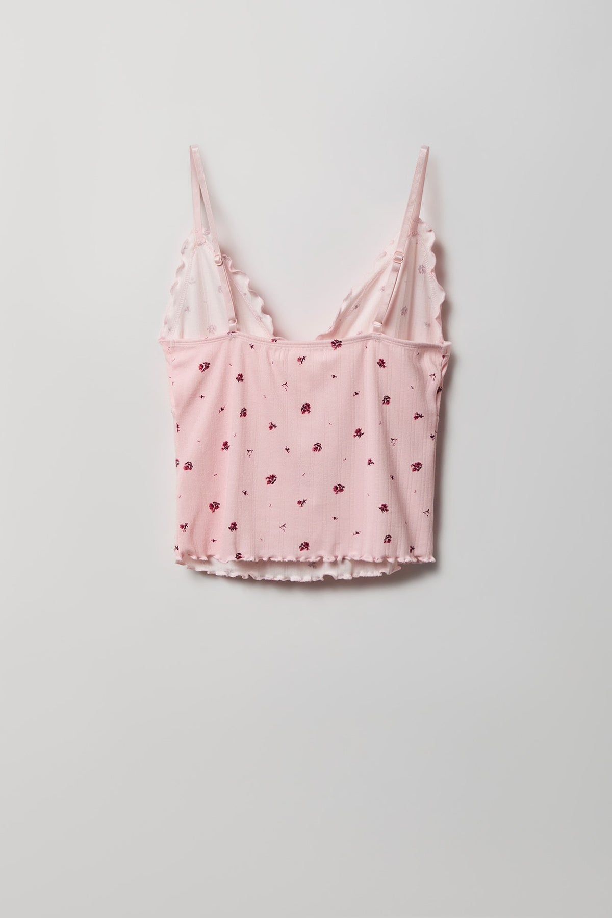 Alt View 6. Pointelle Tank & Short Pajama Set - Pink