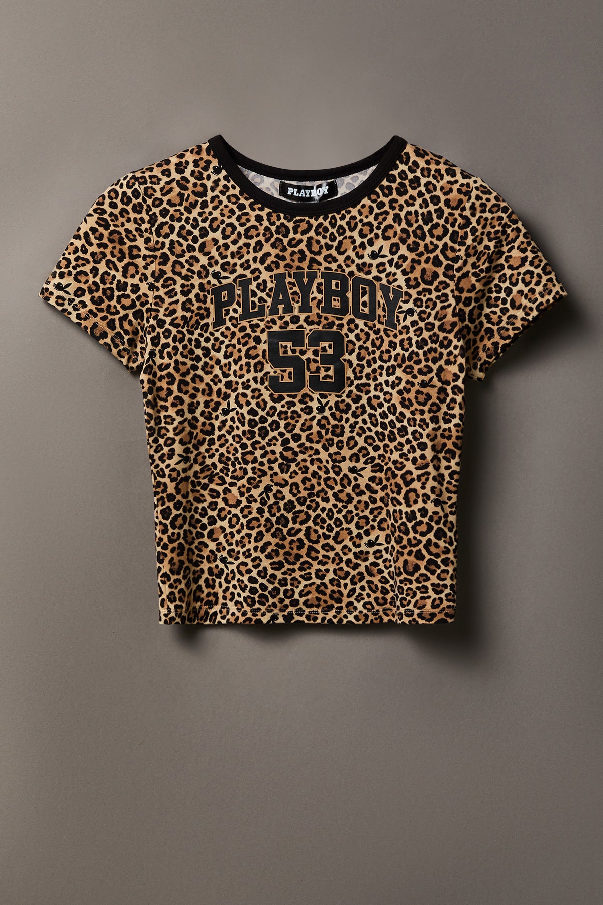 Alt View 5. Playboy Graphic T-Shirt & Short Set - Leopard