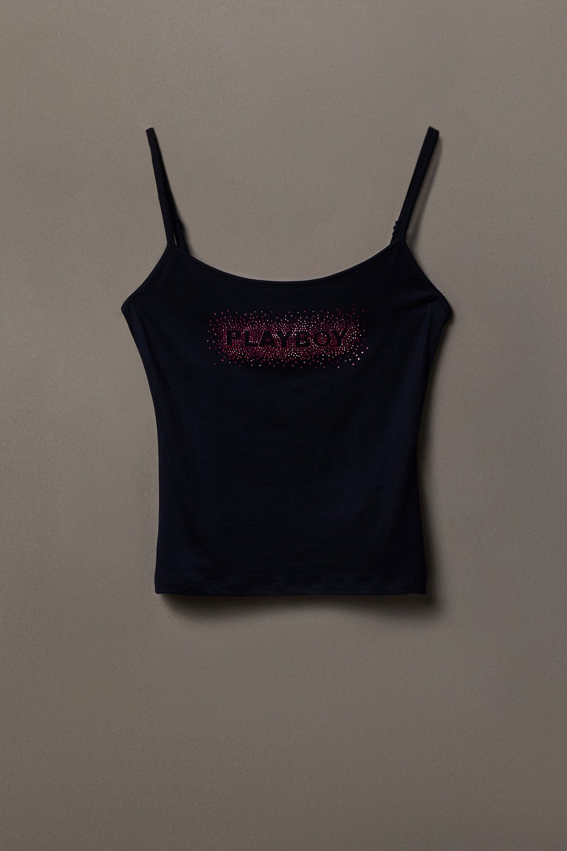 Alt View 2. Playboy Rhinestone Tank & Foldover Short Set - Navy