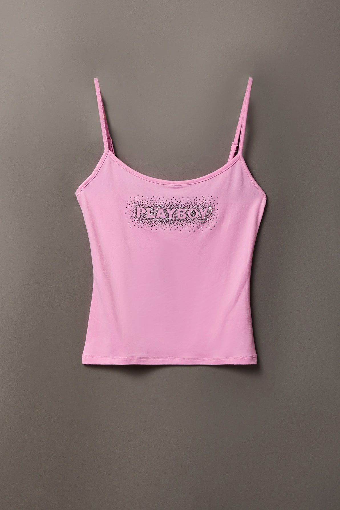 Alt View 17. Playboy Rhinestone Tank & Foldover Short Set - White