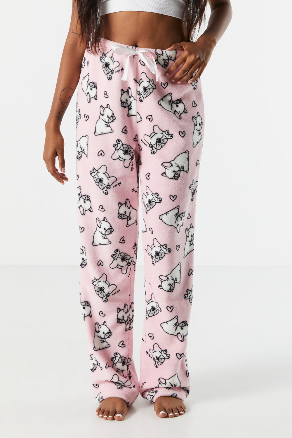 Frenchie Print Plush Pajama Pant Frenchie Print Plush Pajama Pant 2