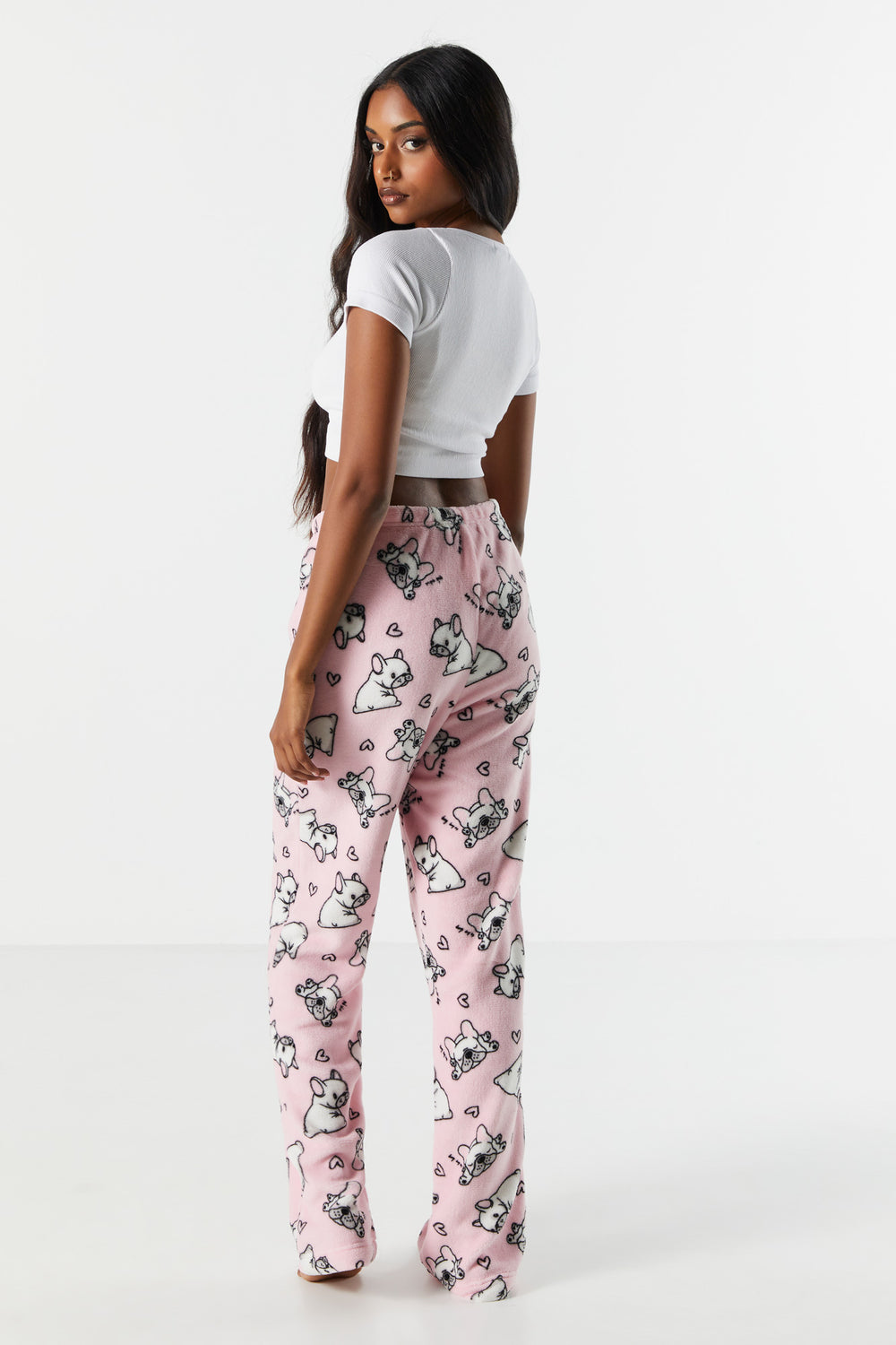 Frenchie Print Plush Pajama Pant Frenchie Print Plush Pajama Pant 3