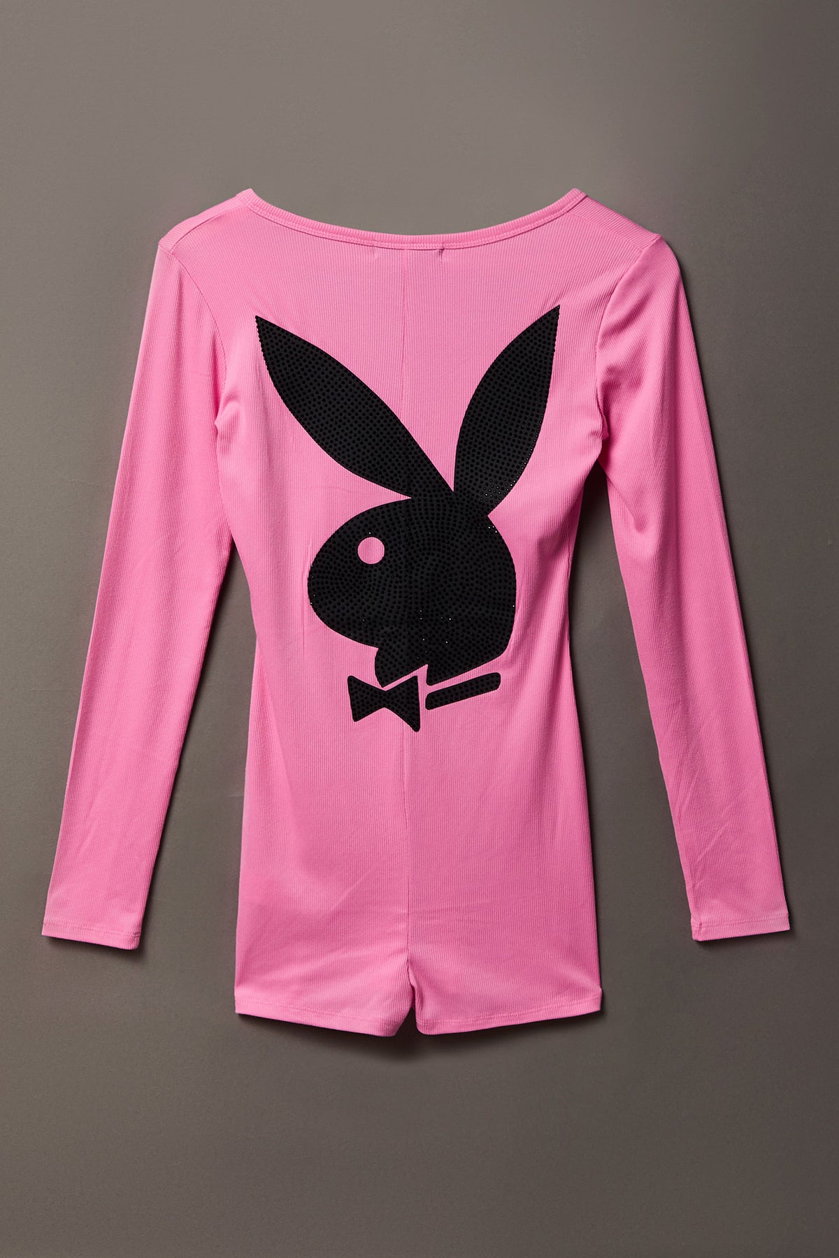 Alt View 2. Playboy Rhinestone Romper - Pink