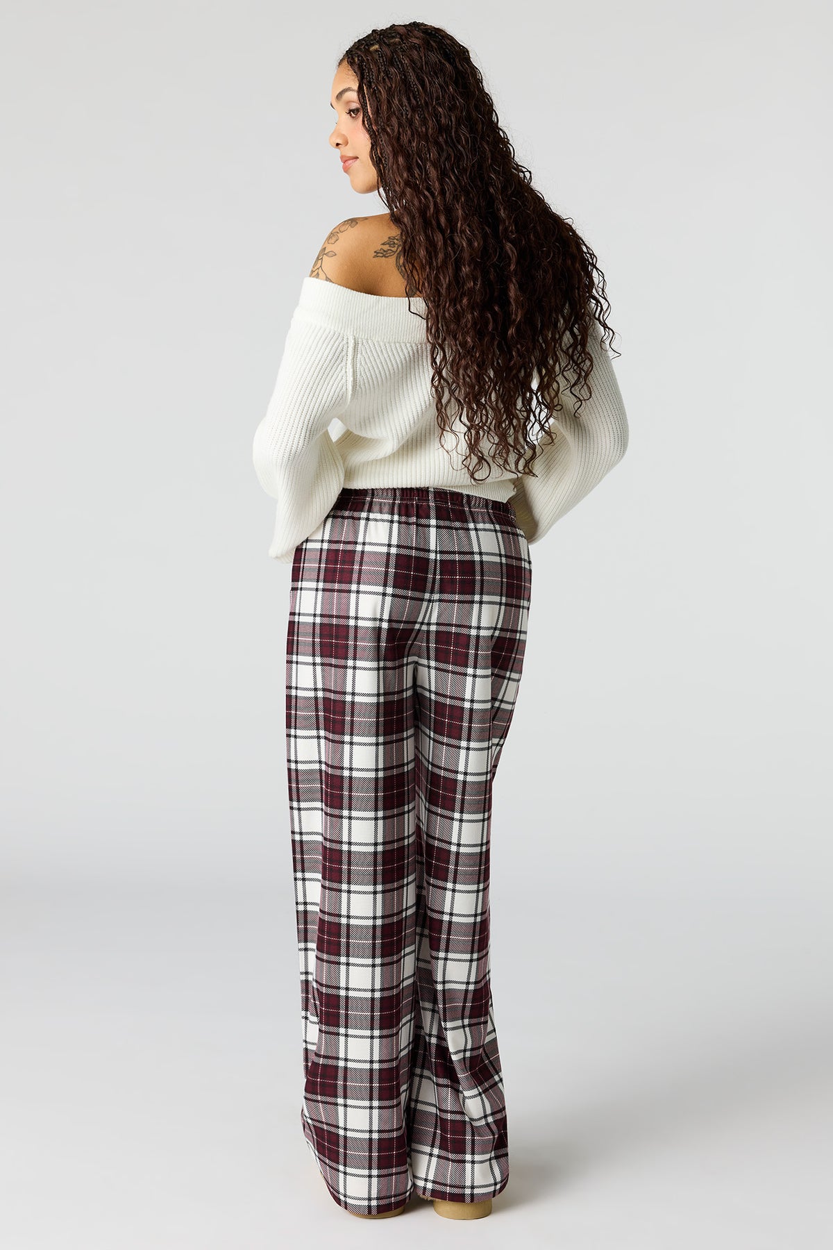 Alt View 3. Printed Pajama Pant - Red