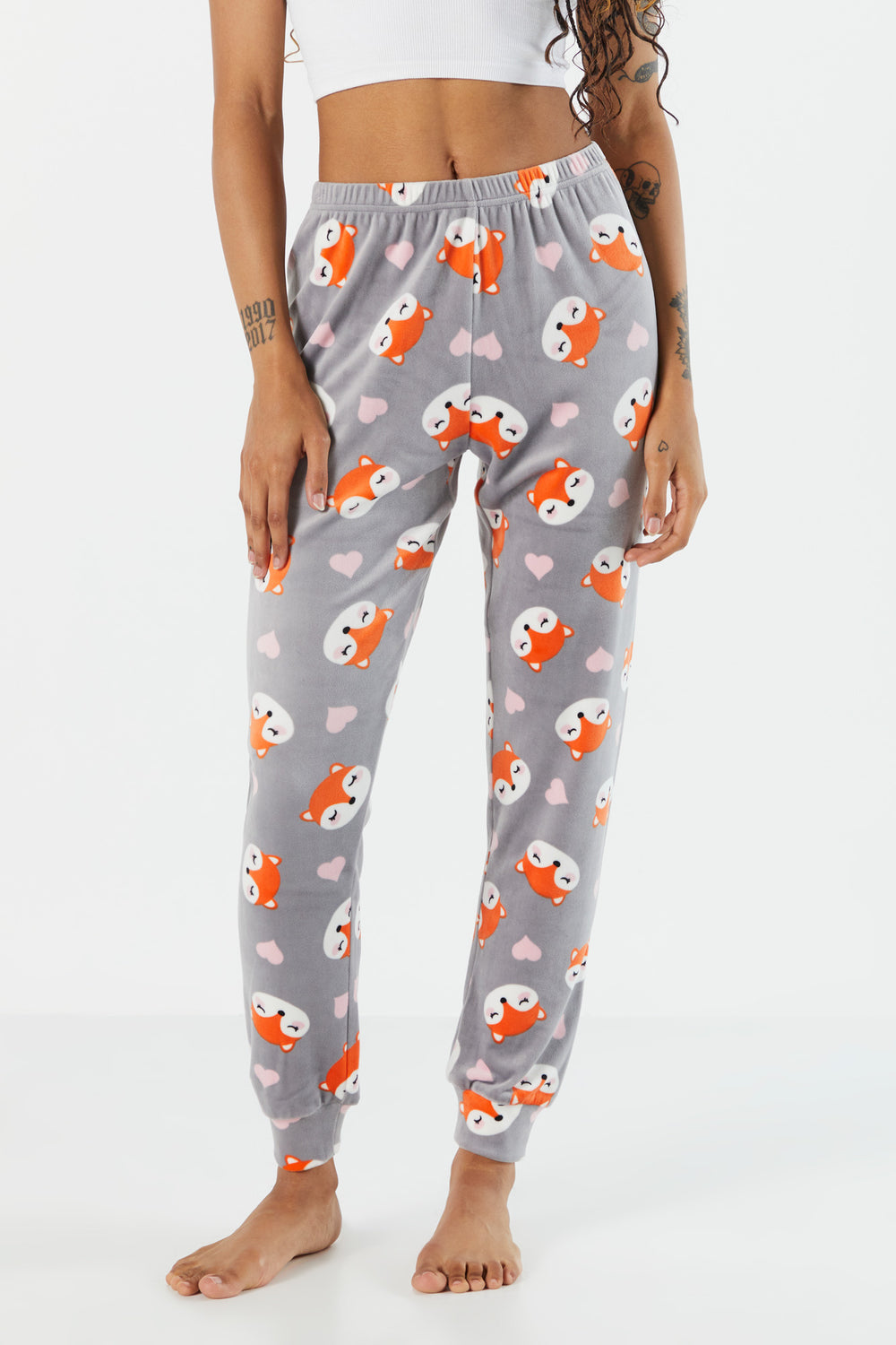 Fox Print Velour Pajama Jogger Fox Print Velour Pajama Jogger 2