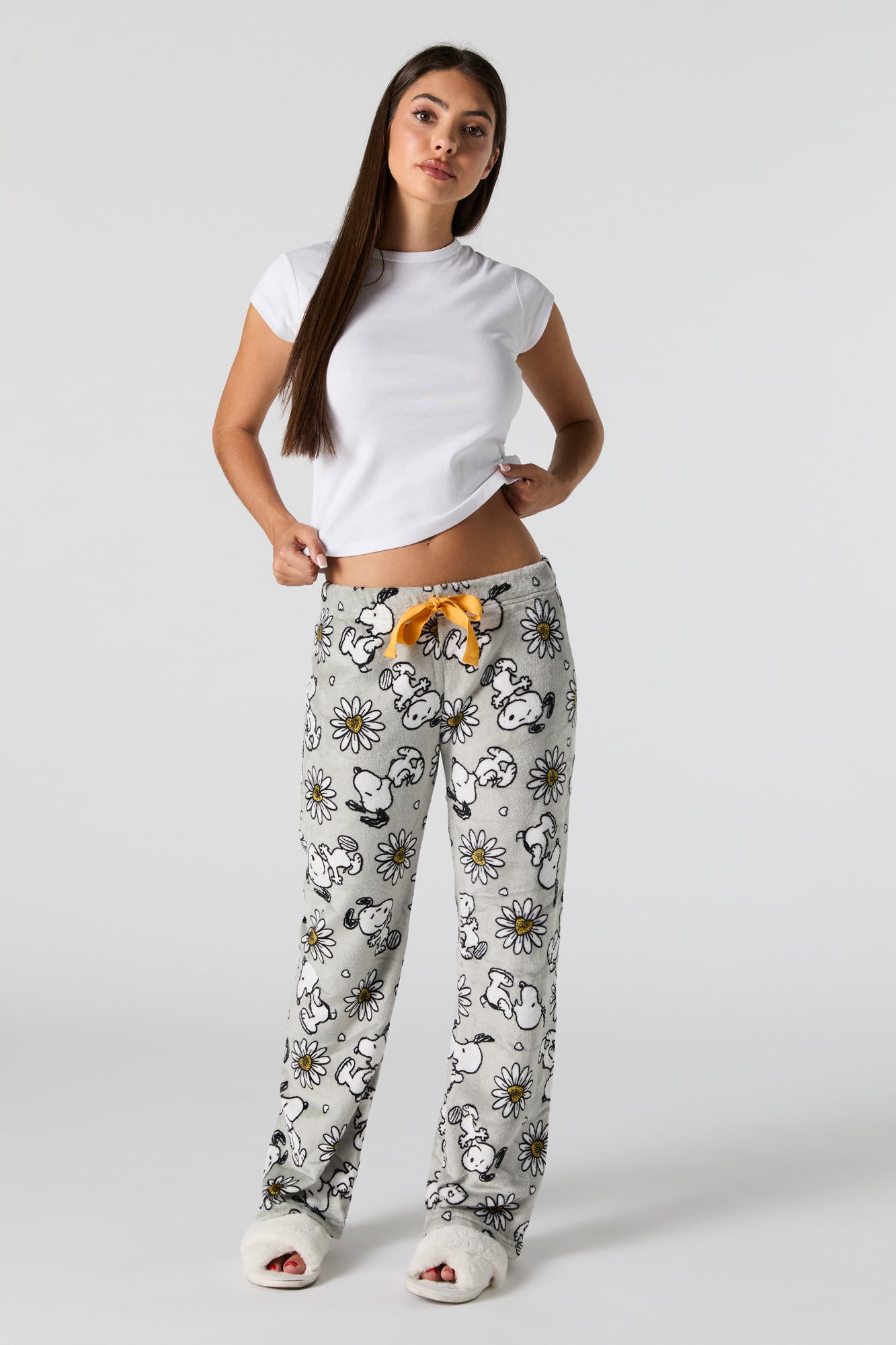 Snoopy Printed Plush Pajama Pant