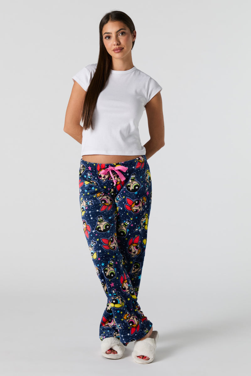 Powerpuff Girls Printed Plush Pajama Pant