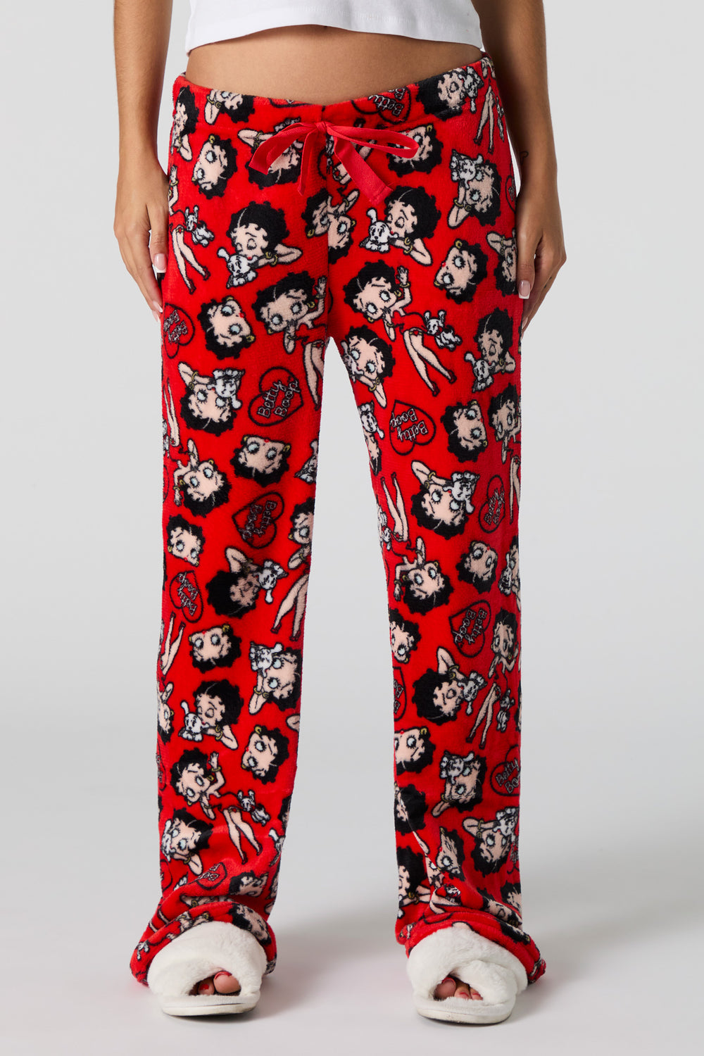 Betty Boop Printed Plush Pajama Pant Betty Boop Printed Plush Pajama Pant 2