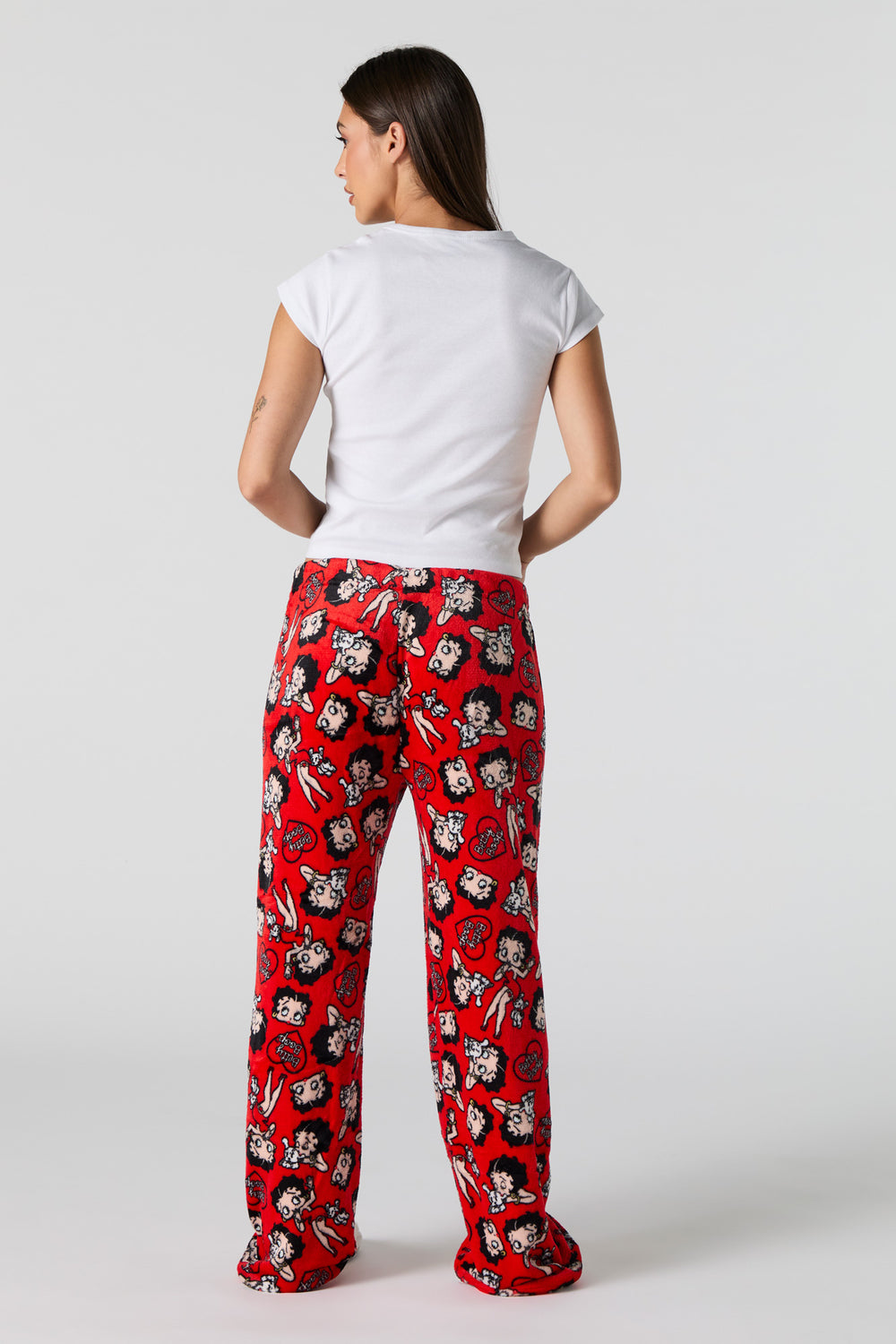 Betty Boop Printed Plush Pajama Pant Betty Boop Printed Plush Pajama Pant 3